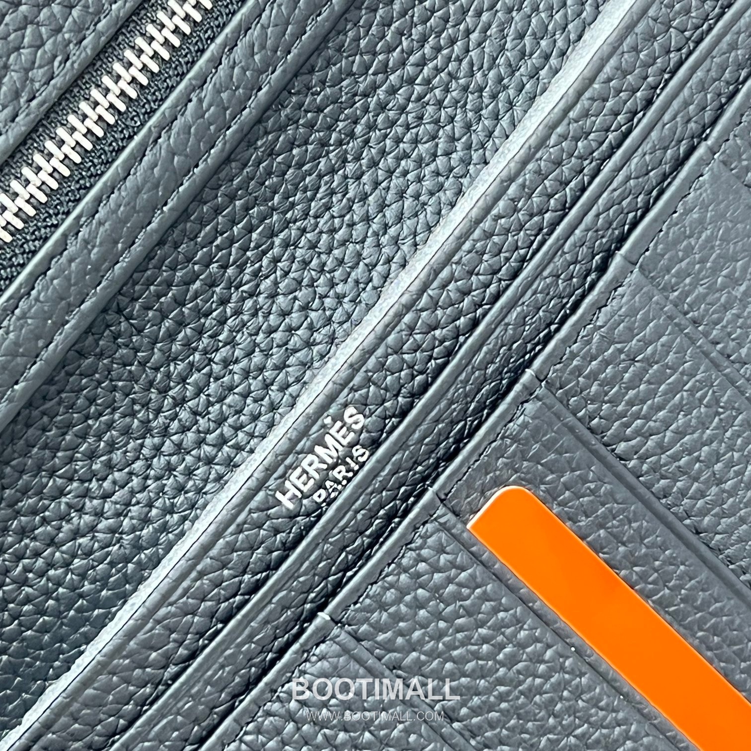 Hermès Togo Leather Vertical Zip Wallet 5123 에르메스 토고 가죽 버티컬 지퍼 장지갑 17.5cm 9