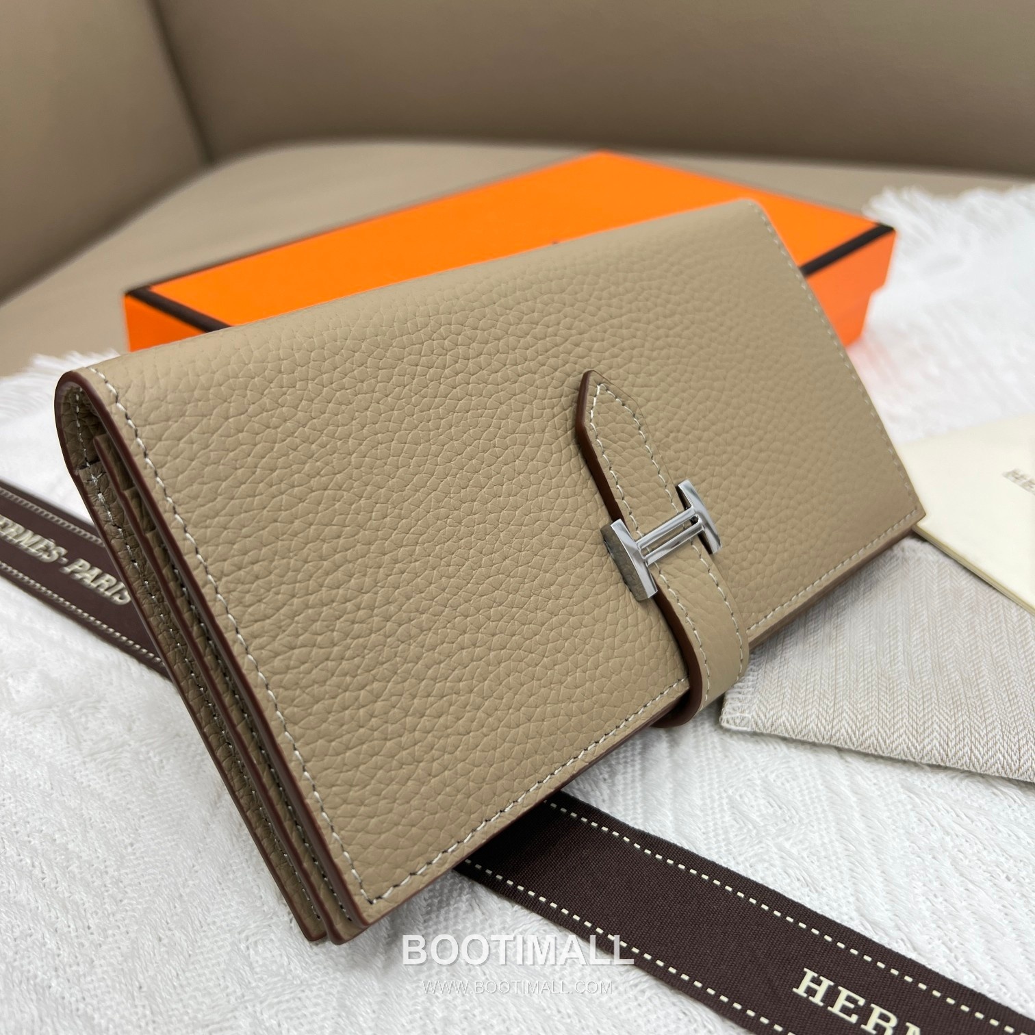 Hermès Togo Leather Vertical Zip Wallet 5123 에르메스 토고 가죽 버티컬 지퍼 장지갑 17.5cm 3