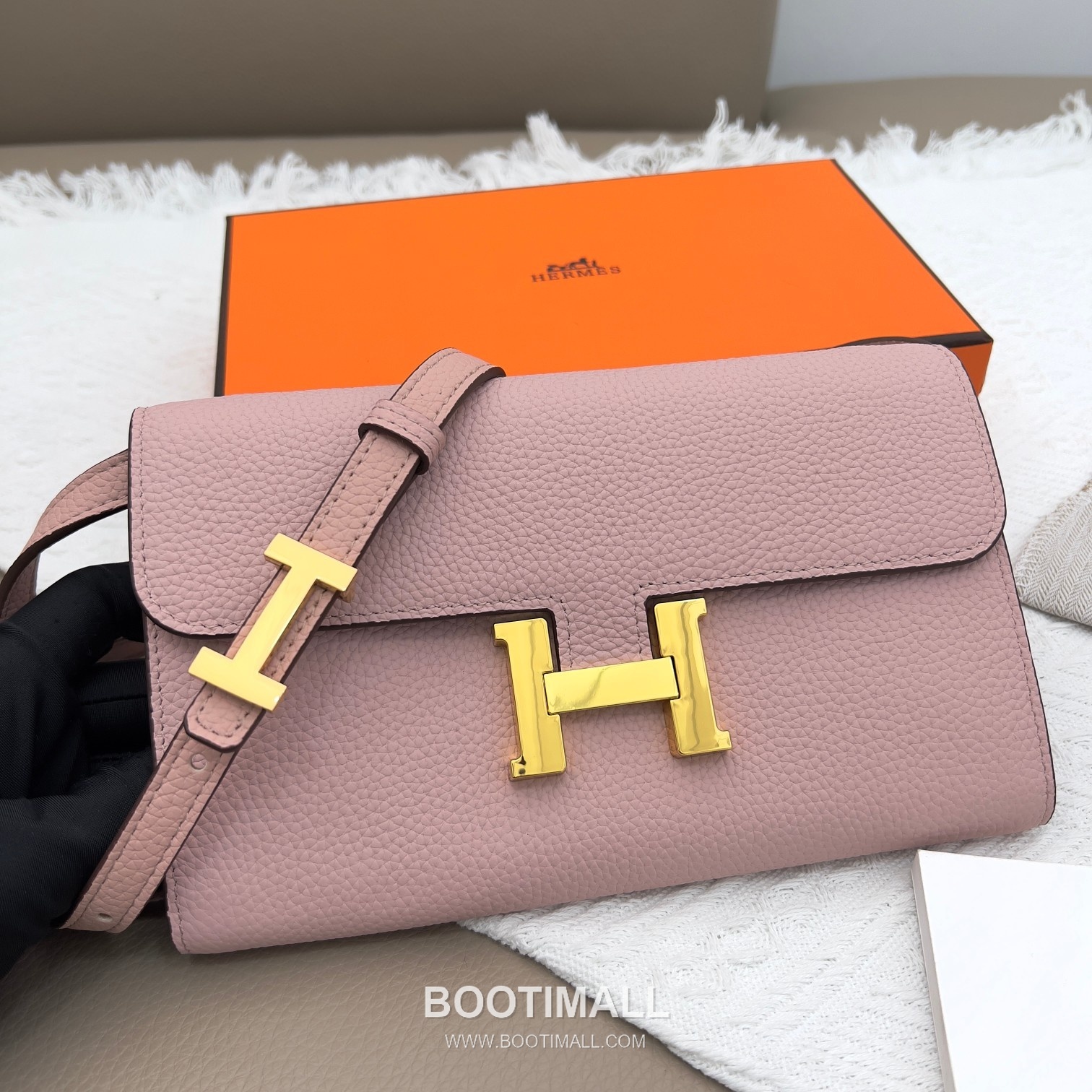 Hermès Constance Togo Leather Wallet on Strap 519 에르메스 콘스탄스 토고 가죽 스트랩 지갑 22cm 4