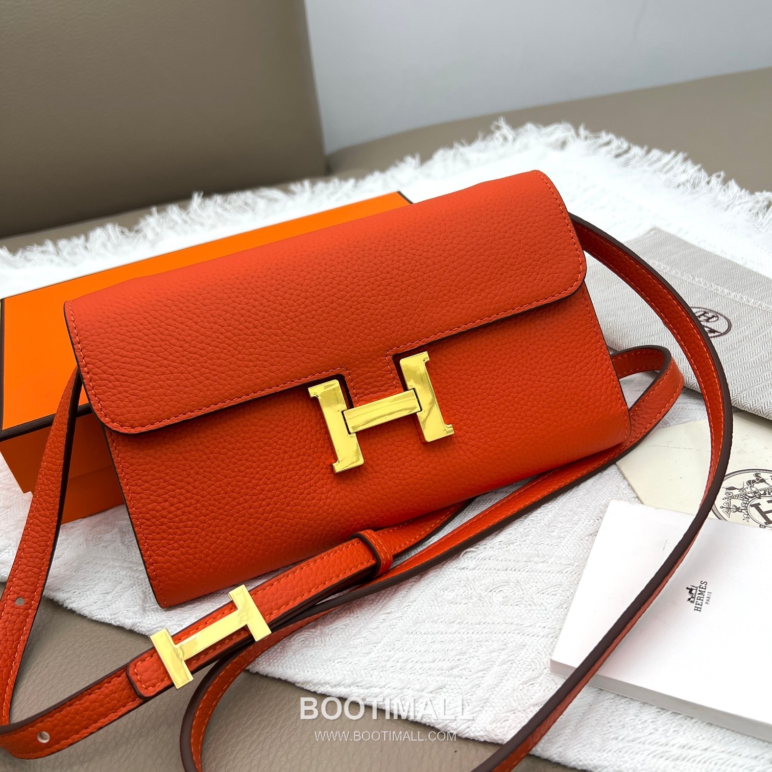 Hermès Constance Togo Leather Wallet on Strap 519 에르메스 콘스탄스 토고 가죽 스트랩 지갑 22cm 1