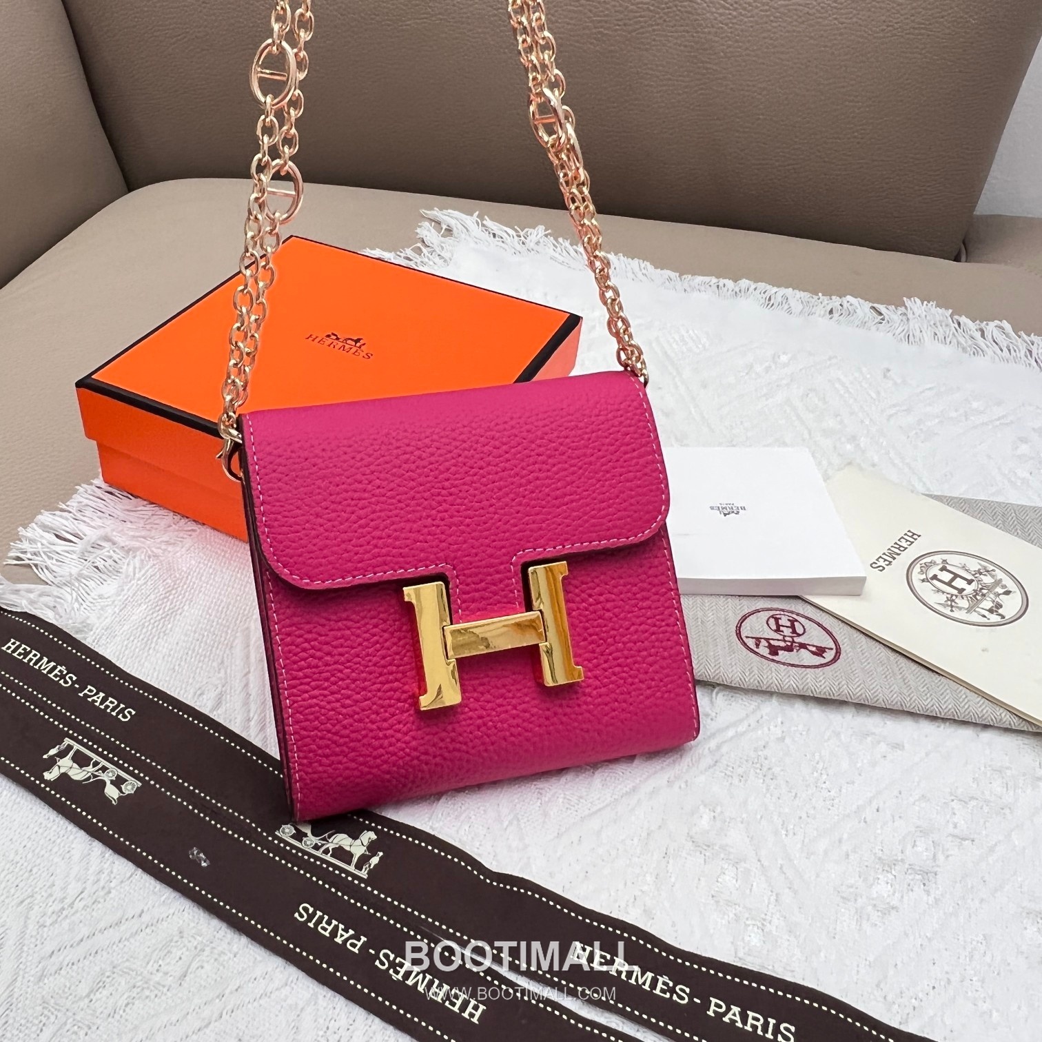 Hermès Constance Togo Leather Compact Wallet 537-1 에르메스 콘스탄스 토고 가죽 컴팩트 반지갑 14cm 9