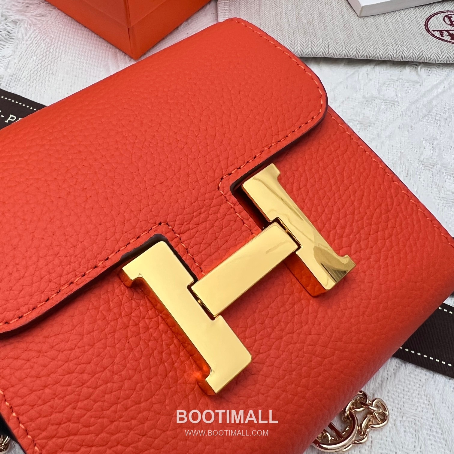 Hermès Constance Togo Leather Compact Wallet 537-1 에르메스 콘스탄스 토고 가죽 컴팩트 반지갑 14cm 4