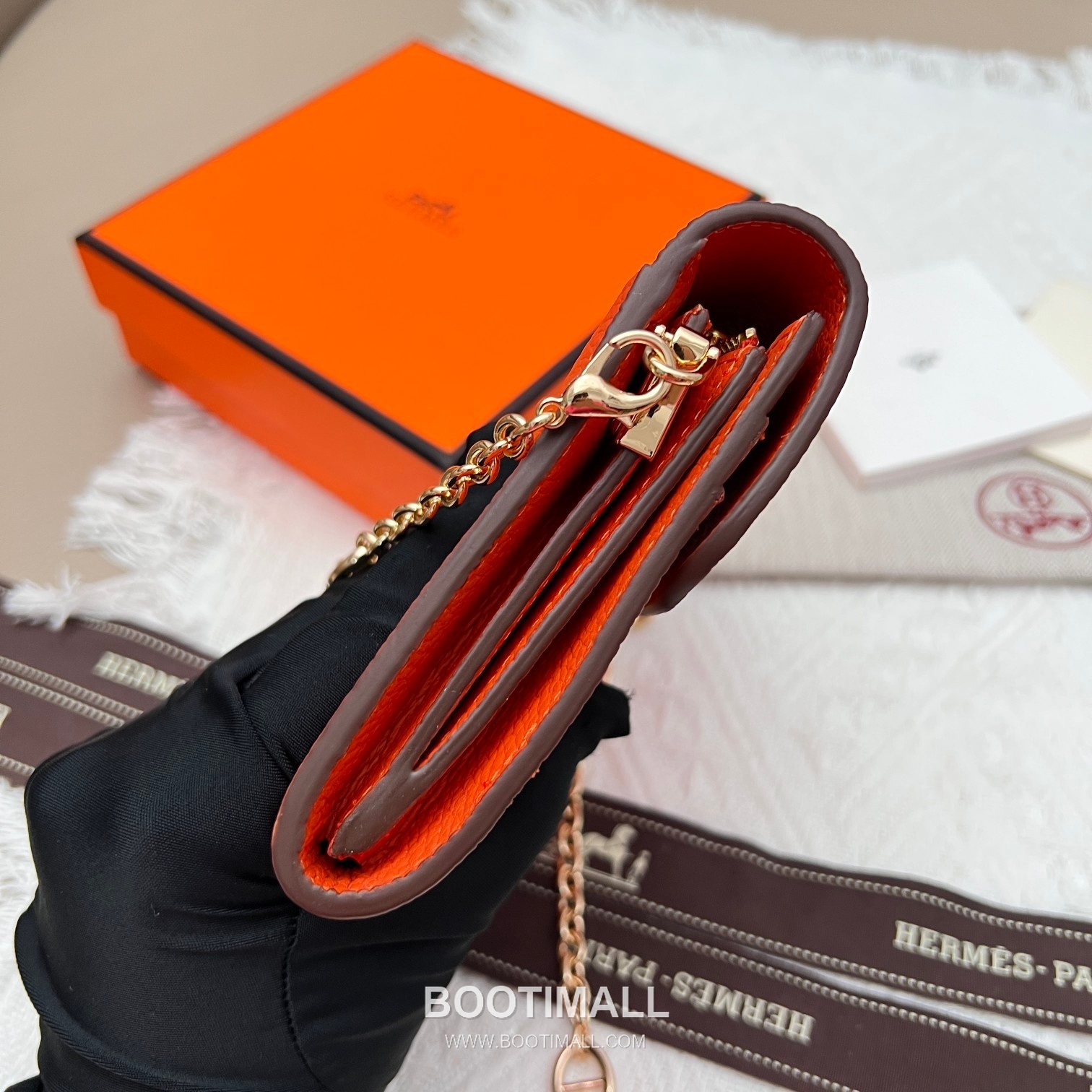 Hermès Constance Togo Leather Compact Wallet 537-1 에르메스 콘스탄스 토고 가죽 컴팩트 반지갑 14cm 8