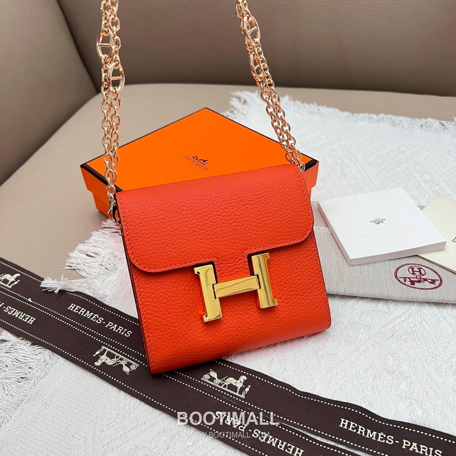 Hermès Constance Togo Leather Compact Wallet 537-1 에르메스 콘스탄스 토고 가죽 컴팩트 반지갑 14cm 9