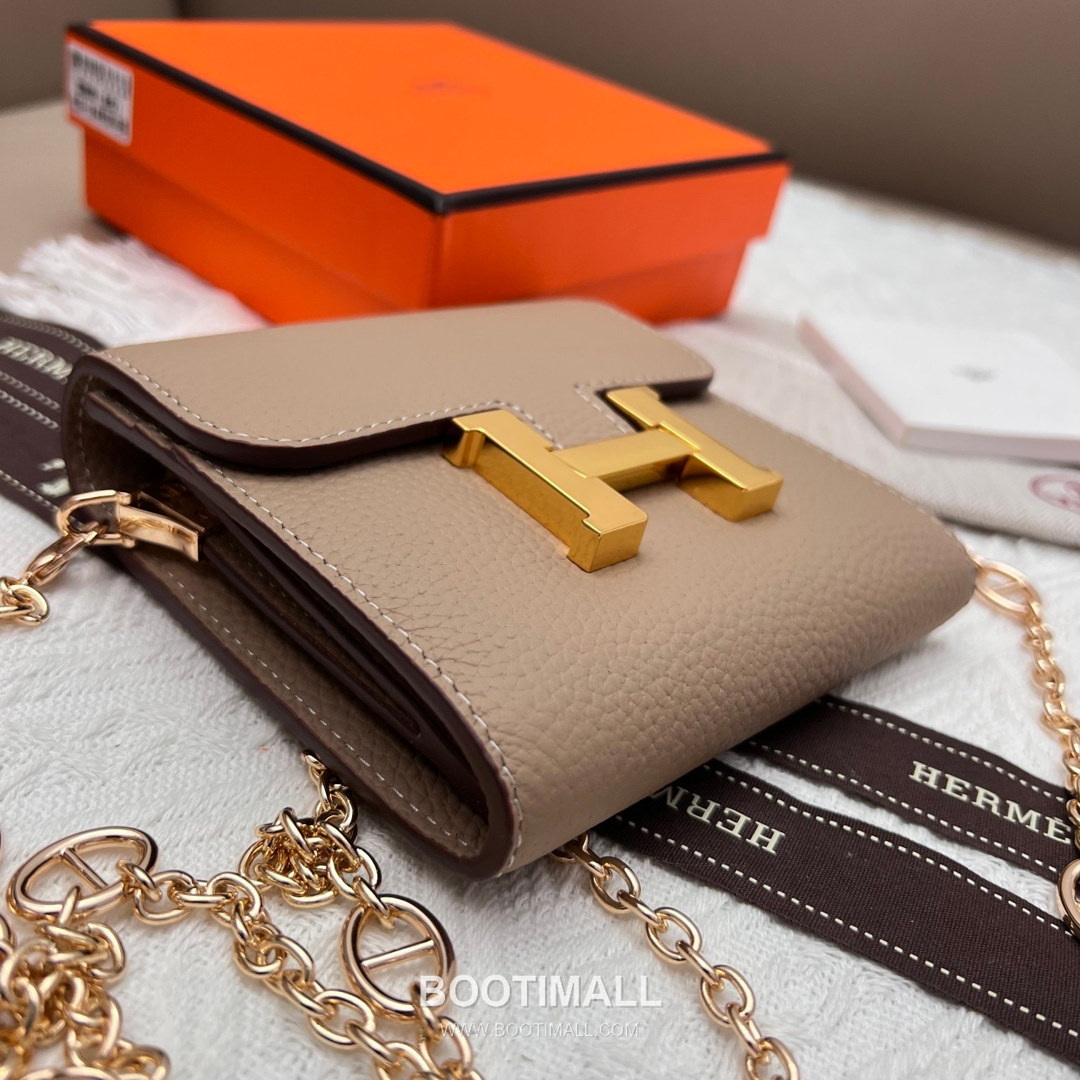 Hermès Constance Togo Leather Compact Wallet 537-1 에르메스 콘스탄스 토고 가죽 컴팩트 반지갑 14cm 3