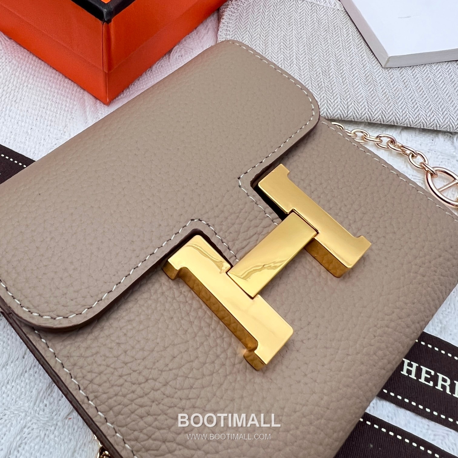 Hermès Constance Togo Leather Compact Wallet 537-1 에르메스 콘스탄스 토고 가죽 컴팩트 반지갑 14cm 4