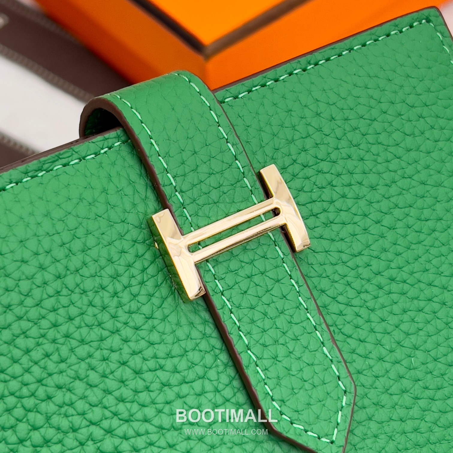 Hermès Togo Leather Vertical Compact Wallet 5120 에르메스 토고 가죽 버티컬 컴팩트 지갑 12cm 5
