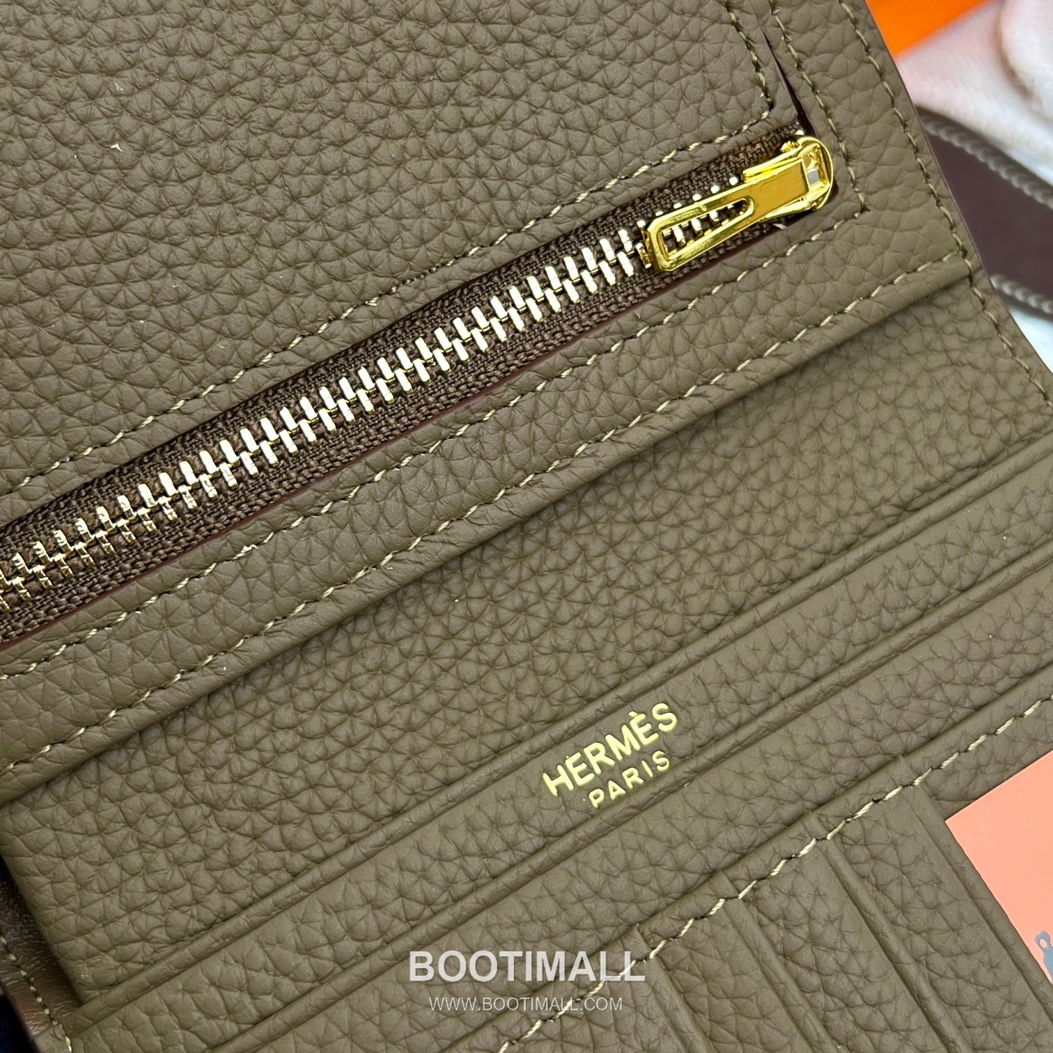 Hermès Togo Leather Vertical Compact Wallet 5120 에르메스 토고 가죽 버티컬 컴팩트 지갑 12cm 7