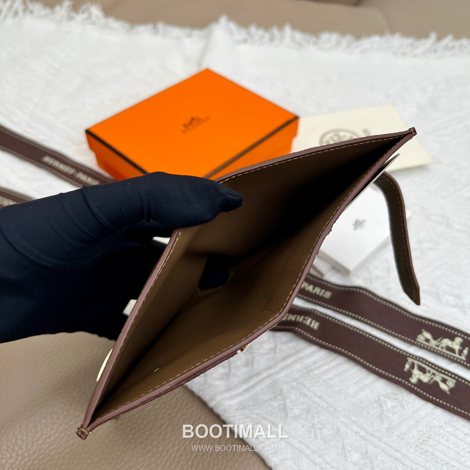 Hermès Togo Leather Vertical Compact Wallet 5120 에르메스 토고 가죽 버티컬 컴팩트 지갑 12cm 8