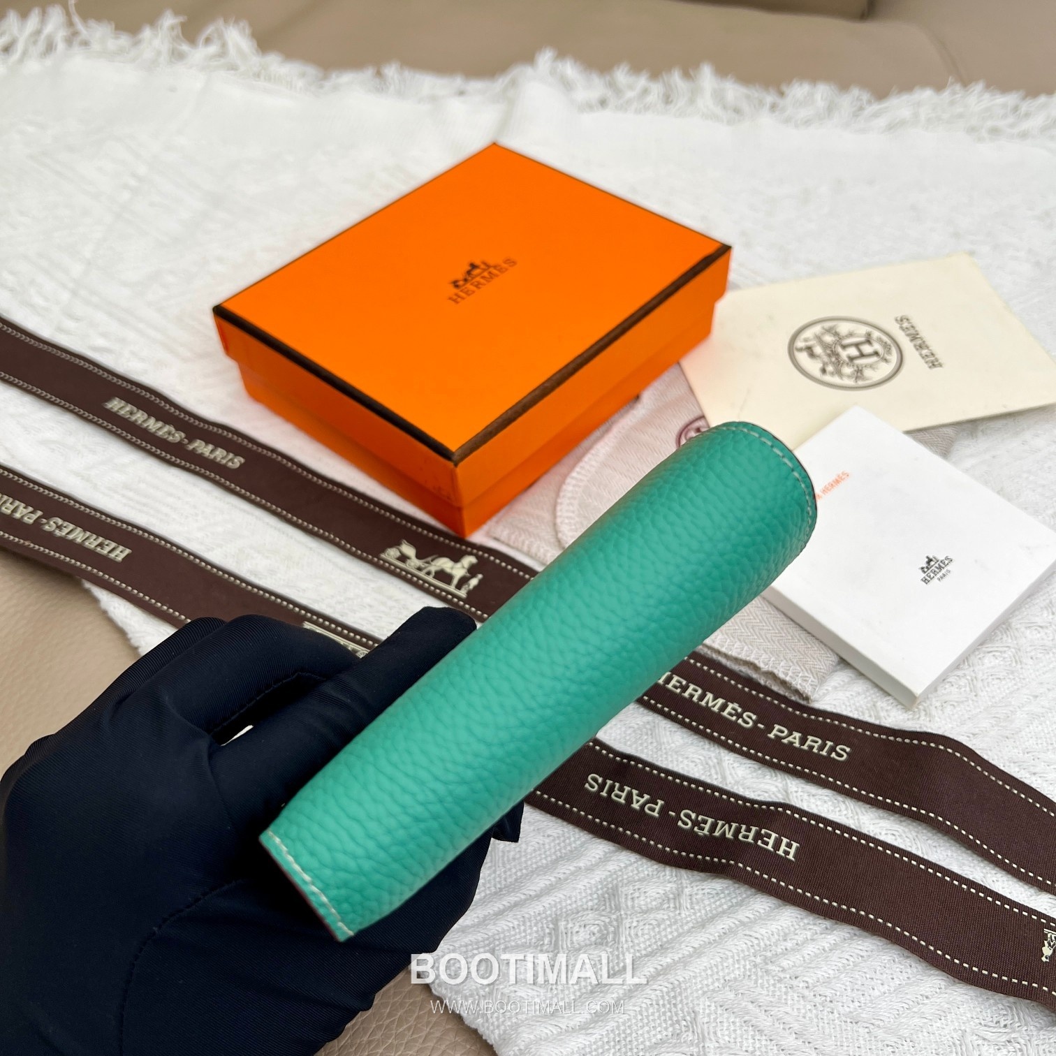 Hermès Togo Leather Vertical Compact Wallet 5120 에르메스 토고 가죽 버티컬 컴팩트 지갑 12cm 9