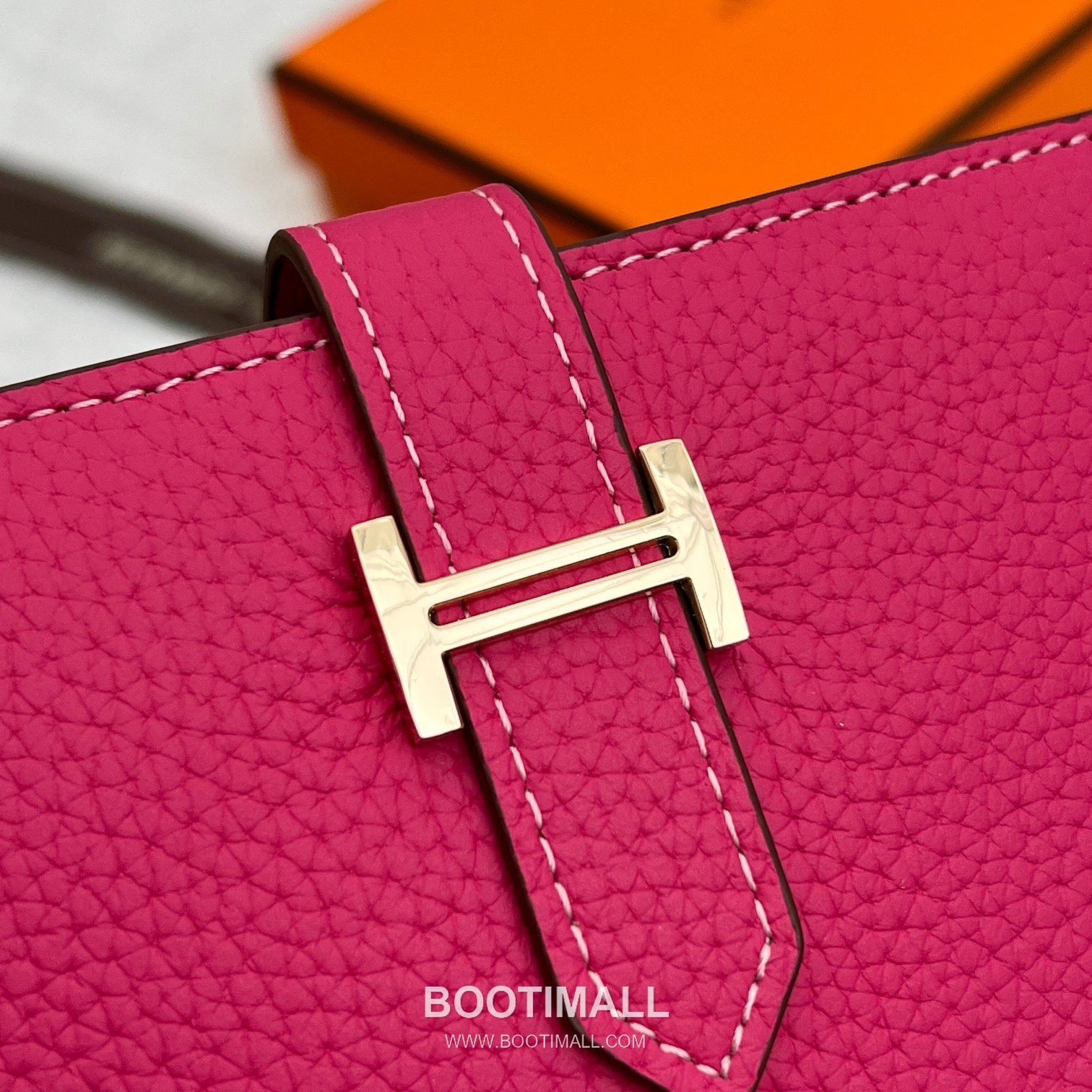 Hermès Togo Leather Vertical Compact Wallet 5120 에르메스 토고 가죽 버티컬 컴팩트 지갑 12cm 5