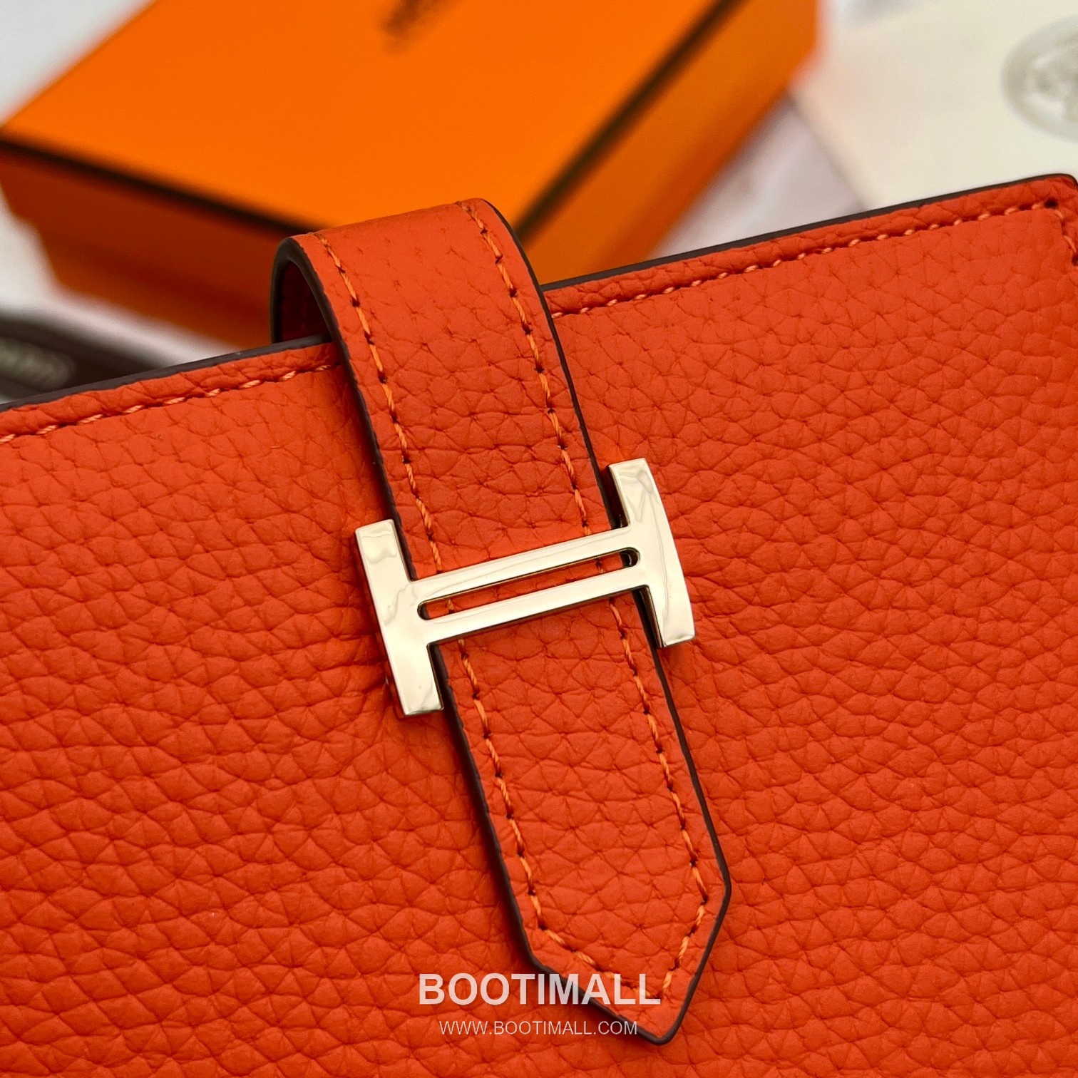 Hermès Togo Leather Vertical Compact Wallet 5120 에르메스 토고 가죽 버티컬 컴팩트 지갑 12cm 5