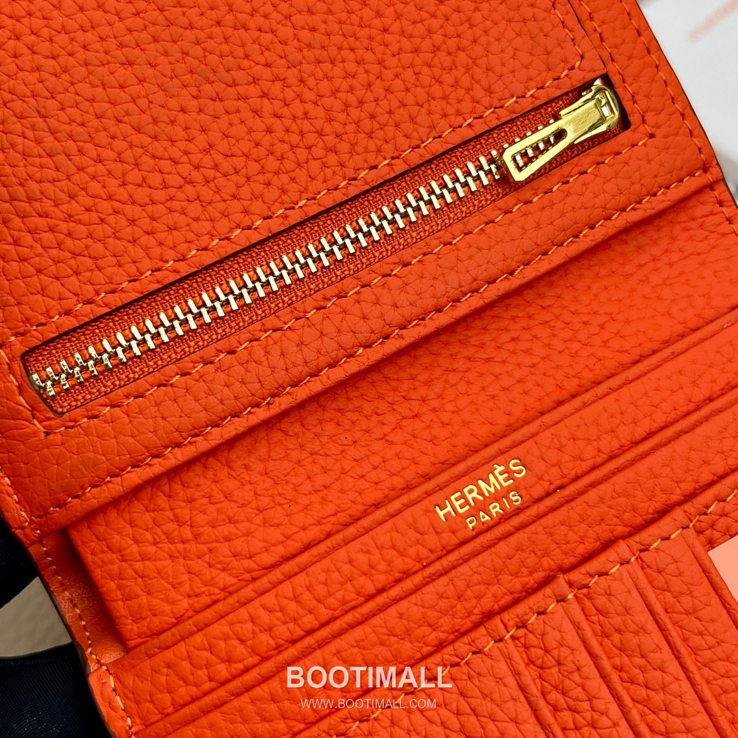 Hermès Togo Leather Vertical Compact Wallet 5120 에르메스 토고 가죽 버티컬 컴팩트 지갑 12cm 7