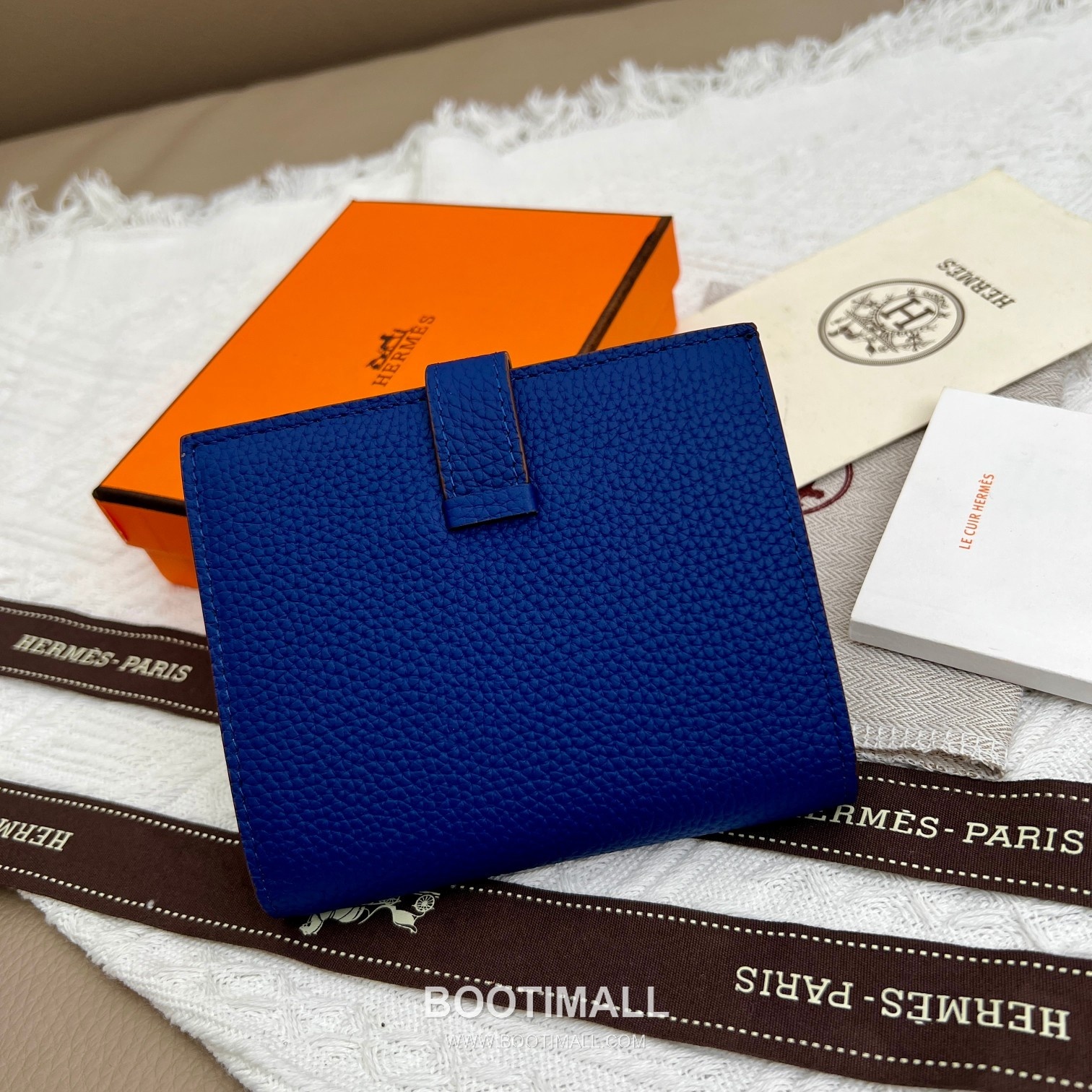 Hermès Togo Leather Vertical Compact Wallet 5120 에르메스 토고 가죽 버티컬 컴팩트 지갑 12cm 3