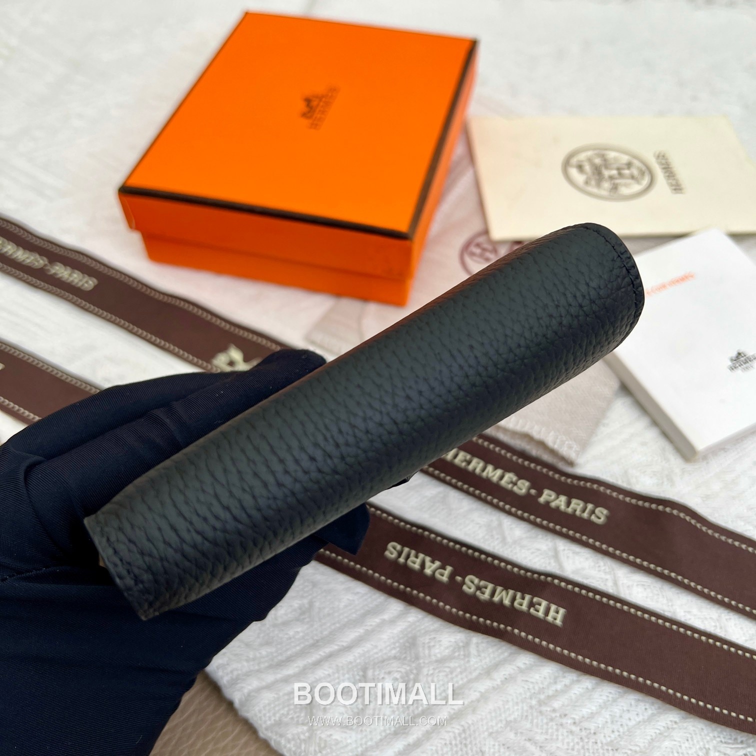 Hermès Togo Leather Vertical Compact Wallet 5120 에르메스 토고 가죽 버티컬 컴팩트 지갑 12cm 8