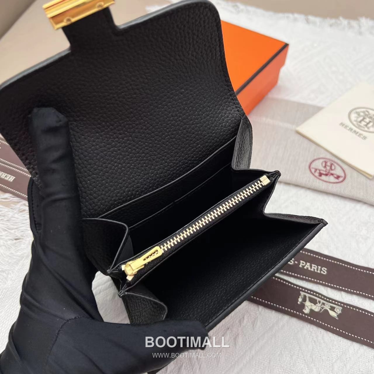 Hermès Constance Togo Leather Compact Wallet 537 에르메스 콘스탄스 토고 가죽 컴팩트 반지갑 14cm 9