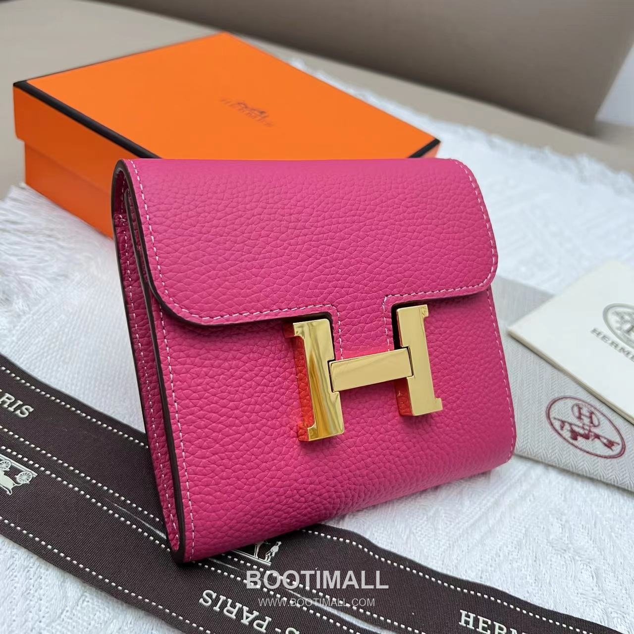 Hermès Constance Togo Leather Compact Wallet 537 에르메스 콘스탄스 토고 가죽 컴팩트 반지갑 14cm 3
