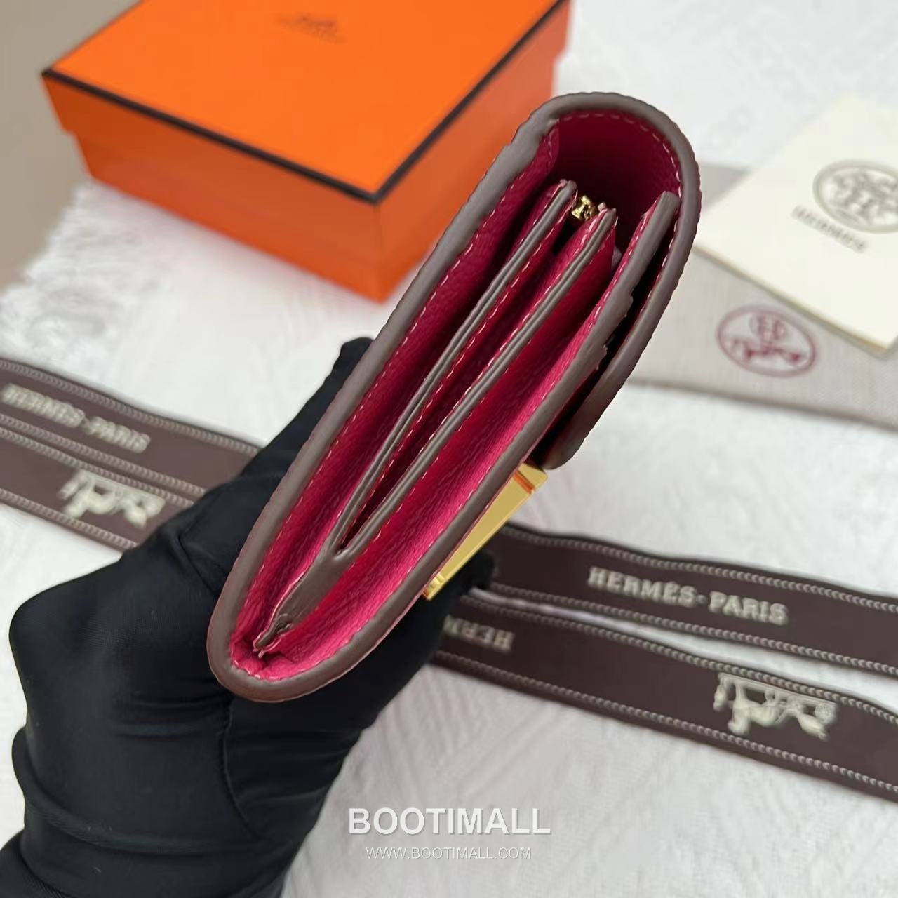 Hermès Constance Togo Leather Compact Wallet 537 에르메스 콘스탄스 토고 가죽 컴팩트 반지갑 14cm 5