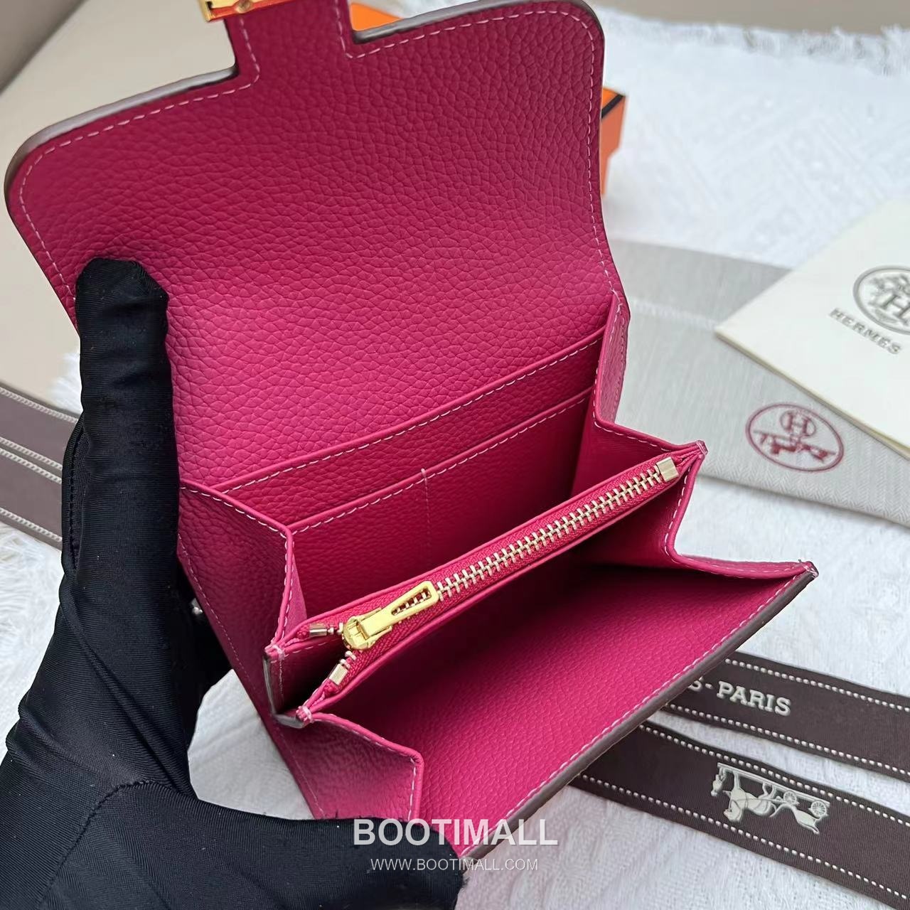 Hermès Constance Togo Leather Compact Wallet 537 에르메스 콘스탄스 토고 가죽 컴팩트 반지갑 14cm 9
