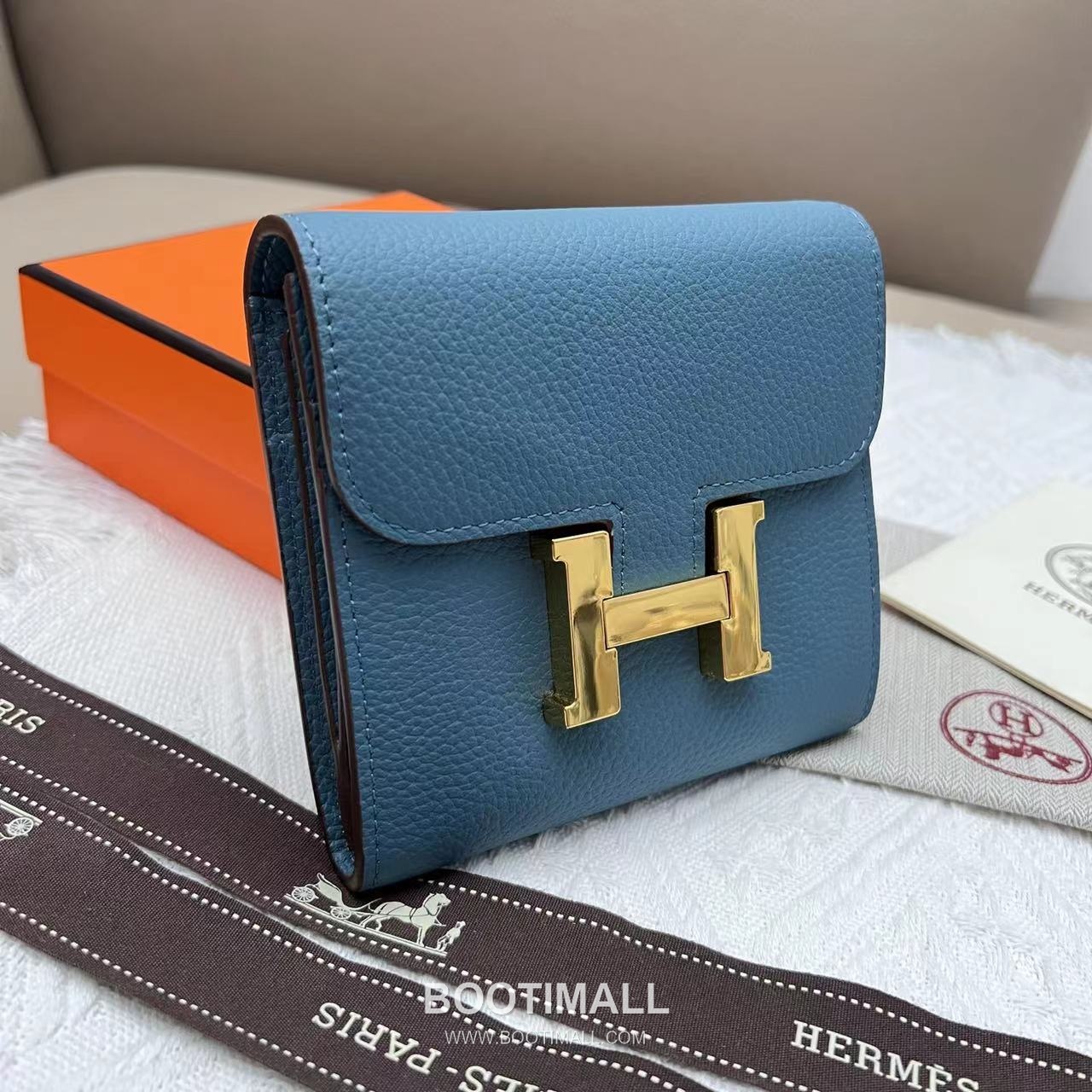 Hermès Constance Togo Leather Compact Wallet 537 에르메스 콘스탄스 토고 가죽 컴팩트 반지갑 14cm 3