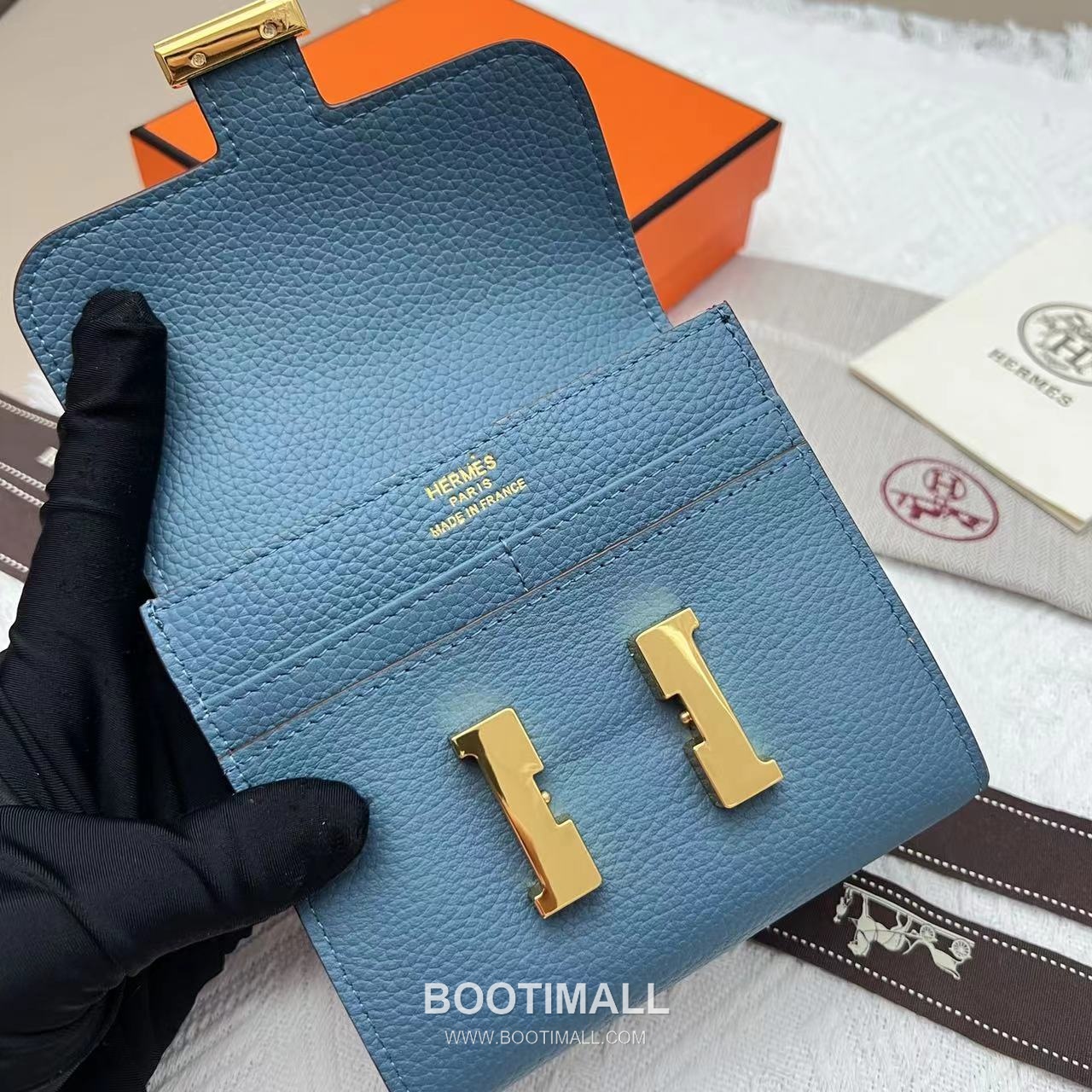 Hermès Constance Togo Leather Compact Wallet 537 에르메스 콘스탄스 토고 가죽 컴팩트 반지갑 14cm 7