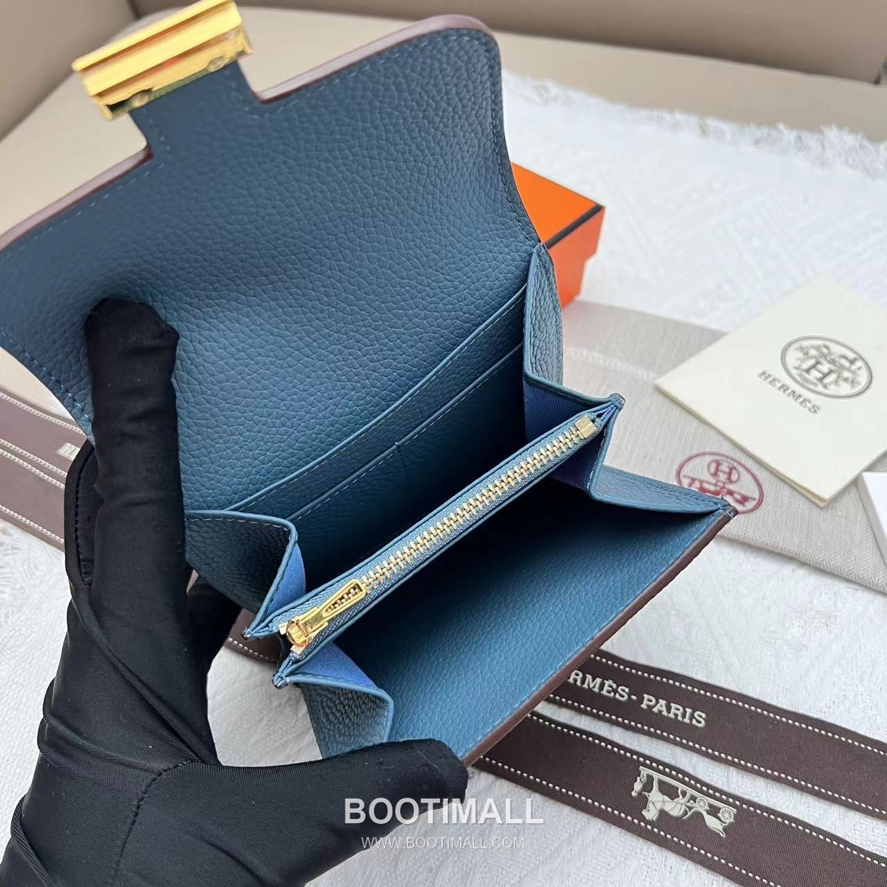 Hermès Constance Togo Leather Compact Wallet 537 에르메스 콘스탄스 토고 가죽 컴팩트 반지갑 14cm 9