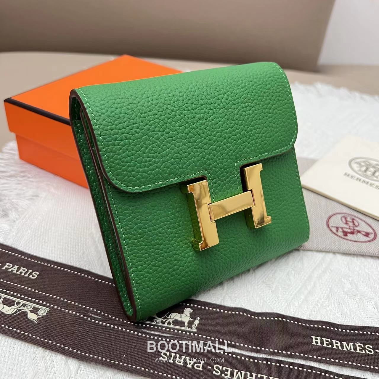Hermès Constance Togo Leather Compact Wallet 537 에르메스 콘스탄스 토고 가죽 컴팩트 반지갑 14cm 3