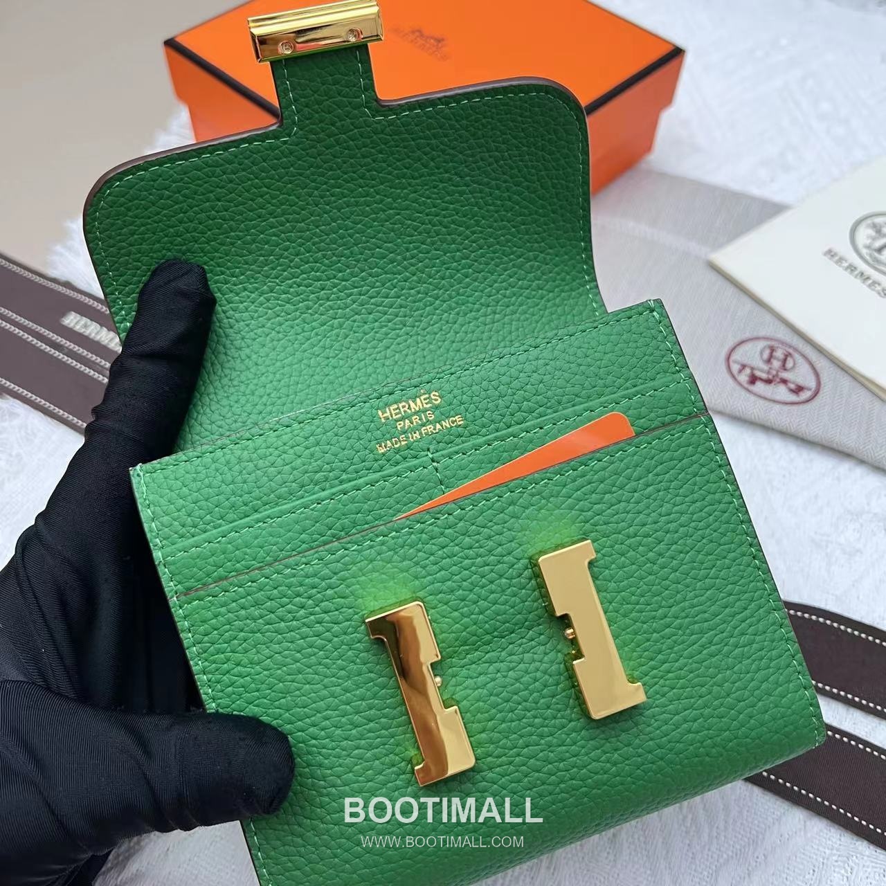 Hermès Constance Togo Leather Compact Wallet 537 에르메스 콘스탄스 토고 가죽 컴팩트 반지갑 14cm 7