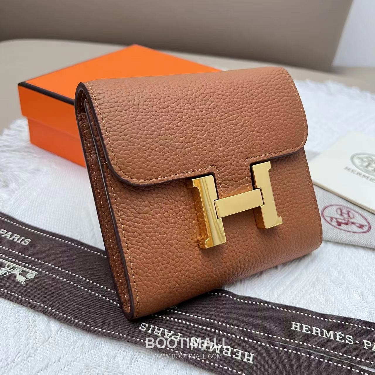 Hermès Constance Togo Leather Compact Wallet 537 에르메스 콘스탄스 토고 가죽 컴팩트 반지갑 14cm 3