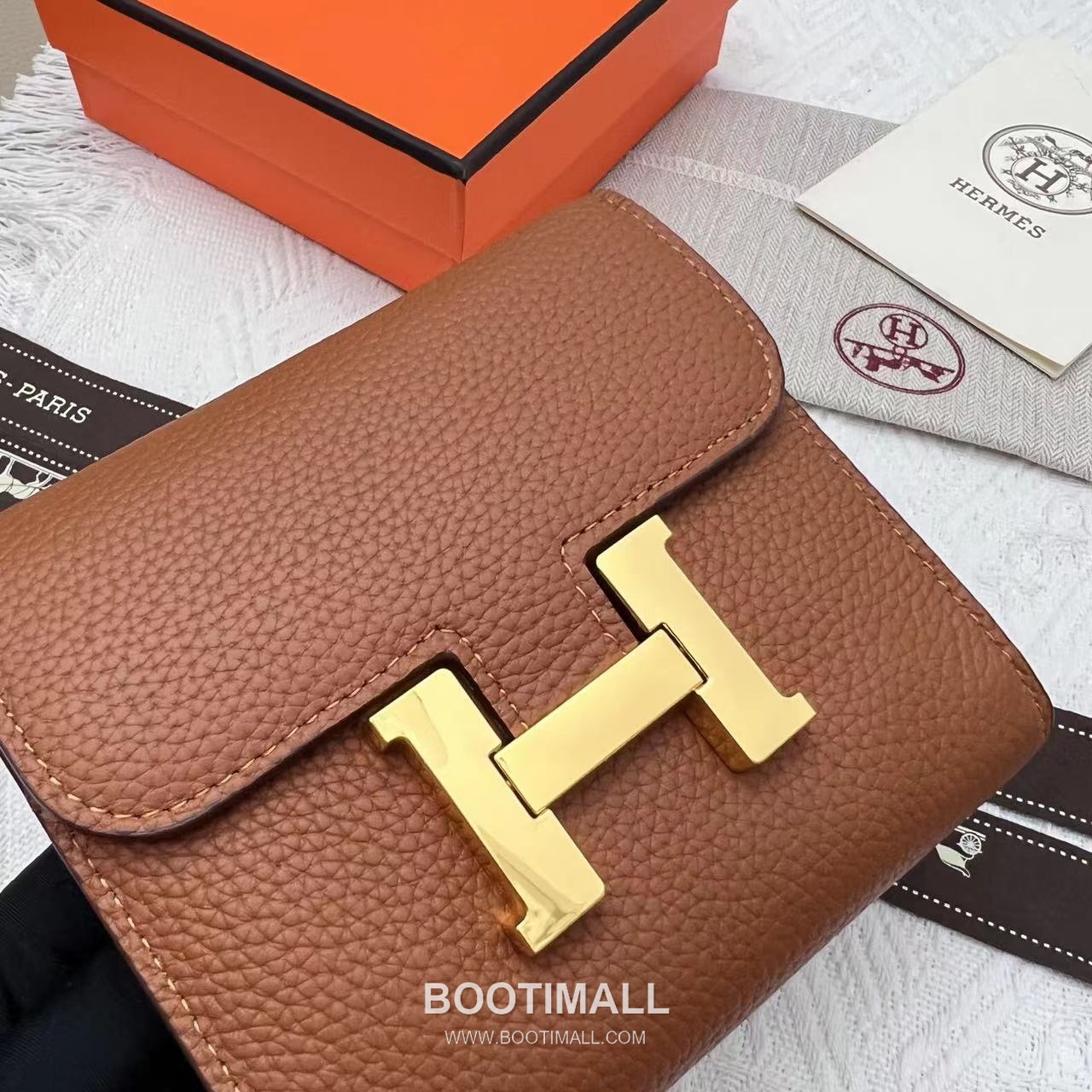 Hermès Constance Togo Leather Compact Wallet 537 에르메스 콘스탄스 토고 가죽 컴팩트 반지갑 14cm 6