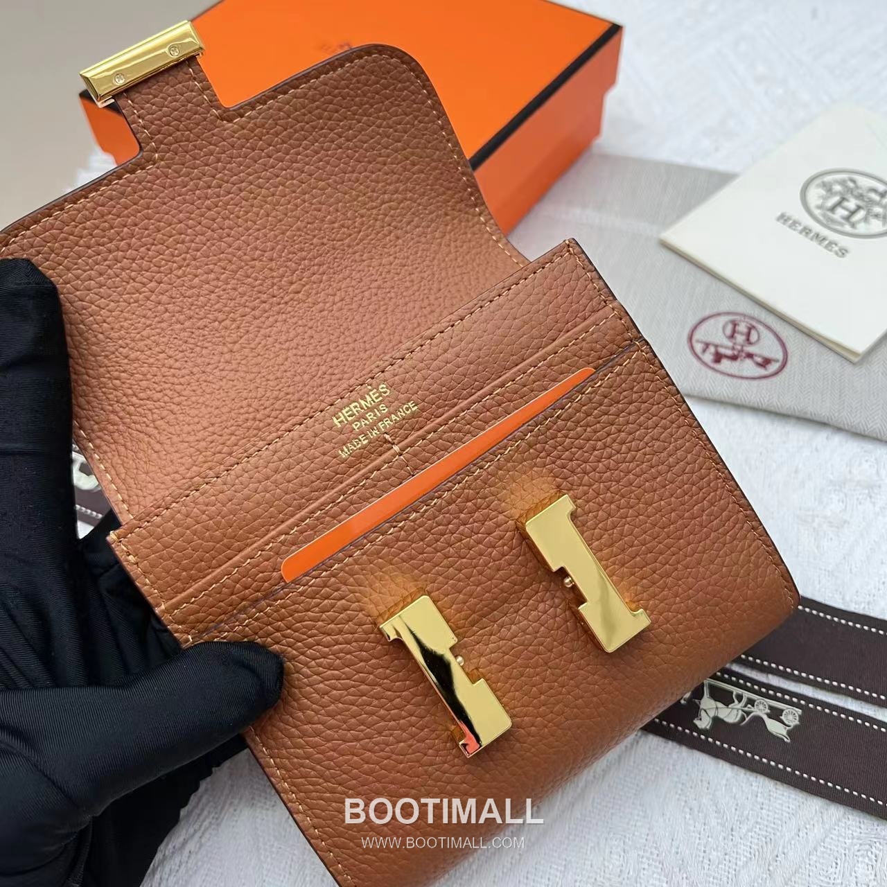 Hermès Constance Togo Leather Compact Wallet 537 에르메스 콘스탄스 토고 가죽 컴팩트 반지갑 14cm 7