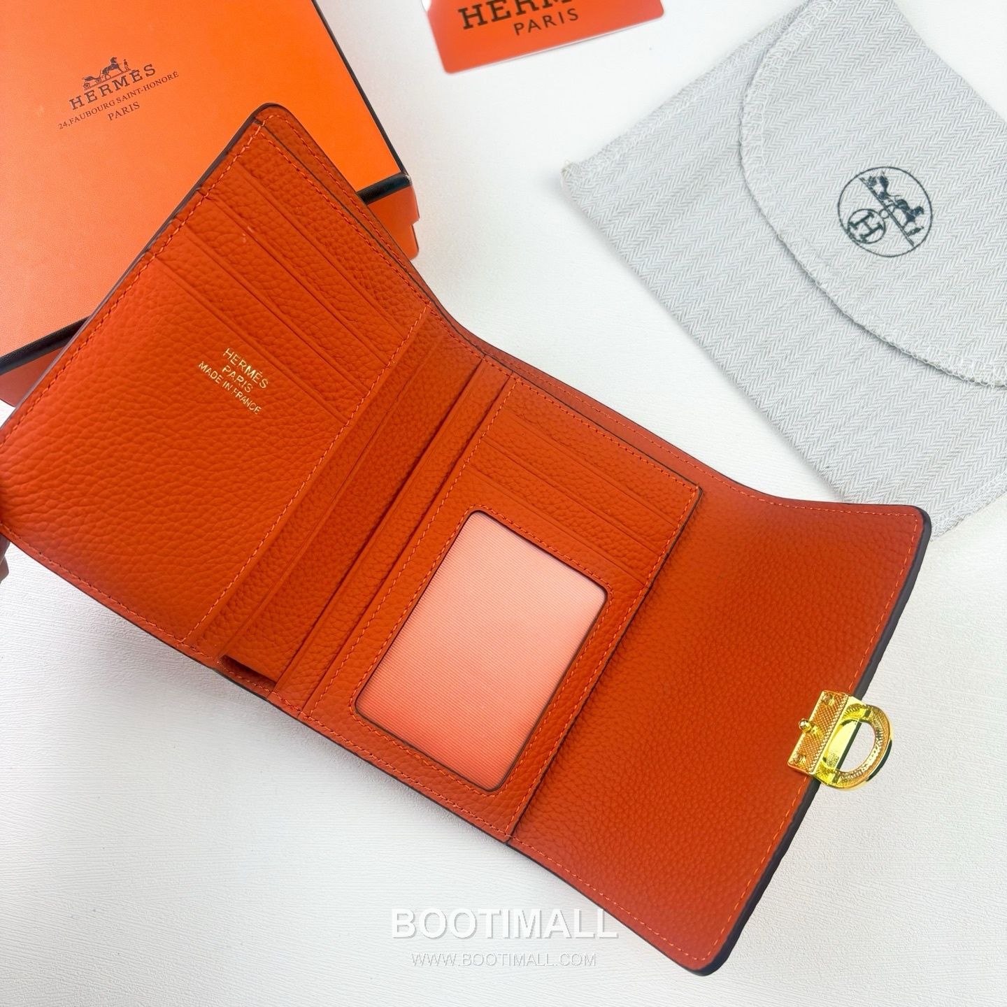 Hermès Togo Leather Compact Wallet 231 에르메스 토고 가죽 컴팩트 반지갑 13.5cm 4