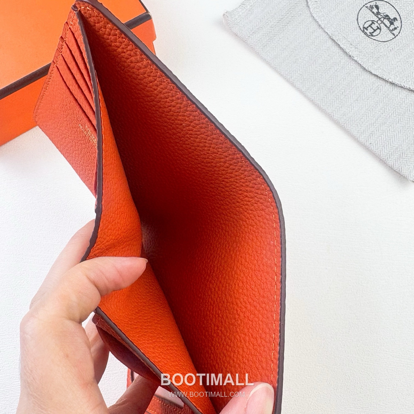 Hermès Togo Leather Compact Wallet 231 에르메스 토고 가죽 컴팩트 반지갑 13.5cm 6