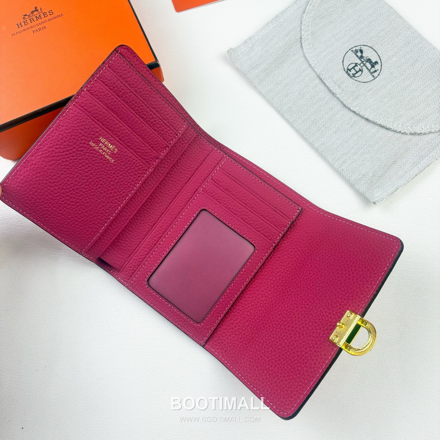 Hermès Togo Leather Compact Wallet 231 에르메스 토고 가죽 컴팩트 반지갑 13.5cm 4