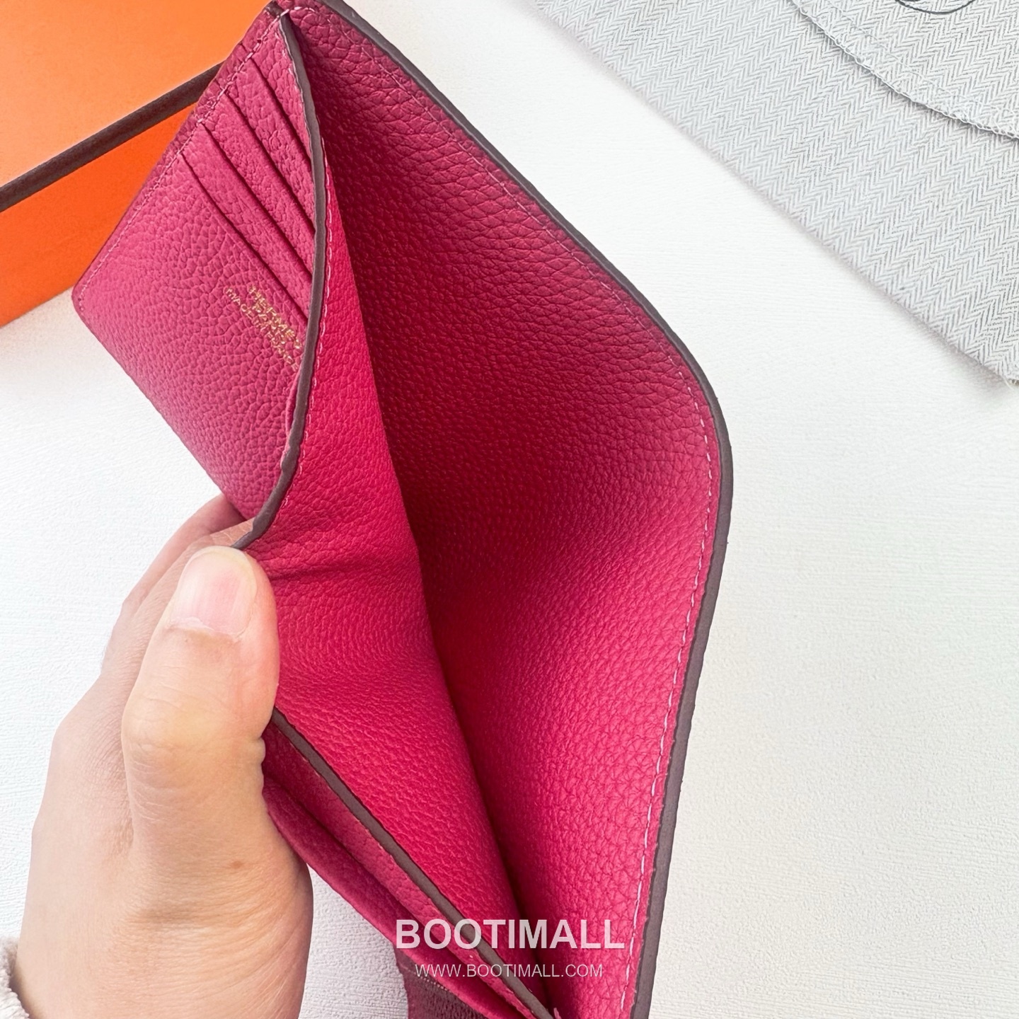 Hermès Togo Leather Compact Wallet 231 에르메스 토고 가죽 컴팩트 반지갑 13.5cm 6