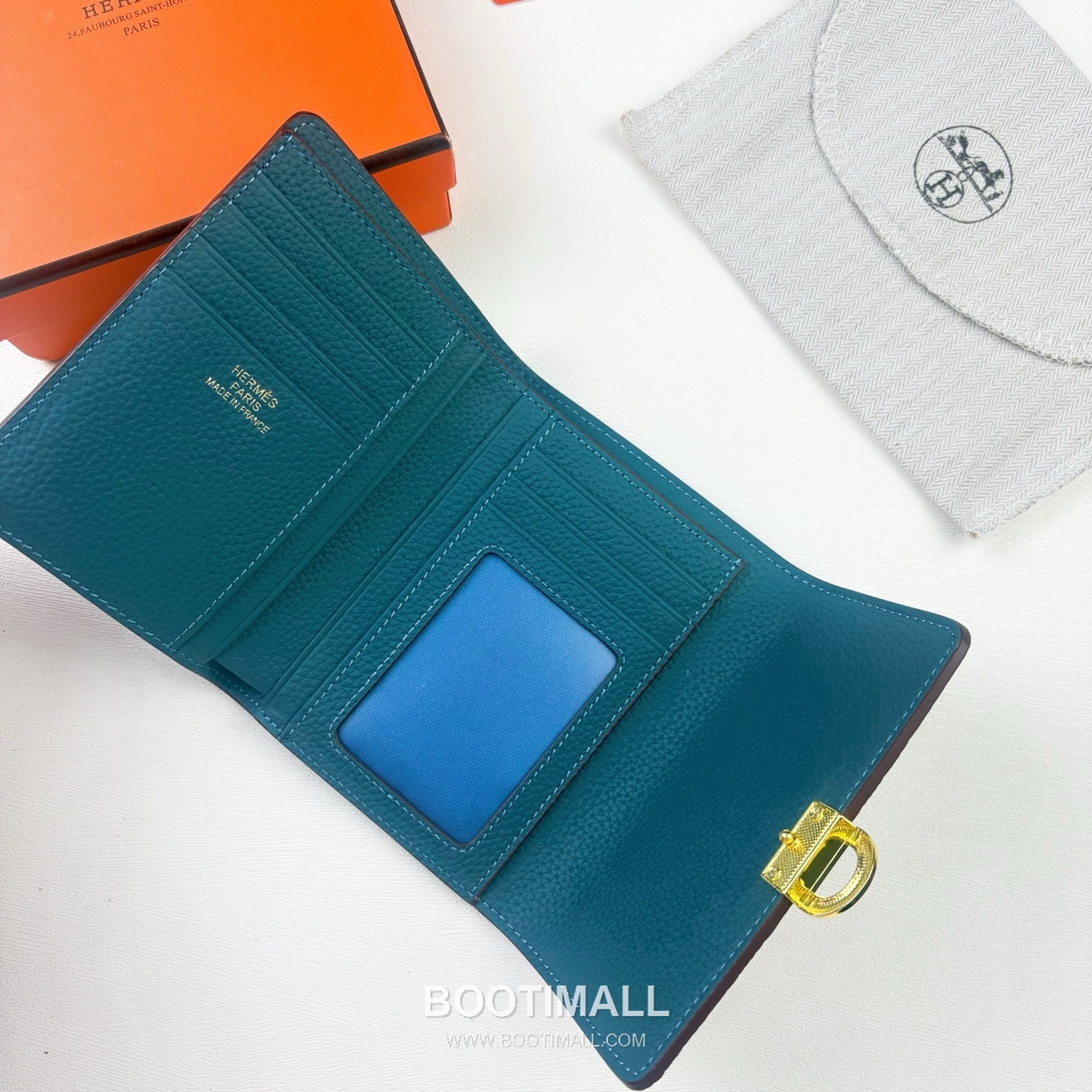 Hermès Togo Leather Compact Wallet 231 에르메스 토고 가죽 컴팩트 반지갑 13.5cm 4