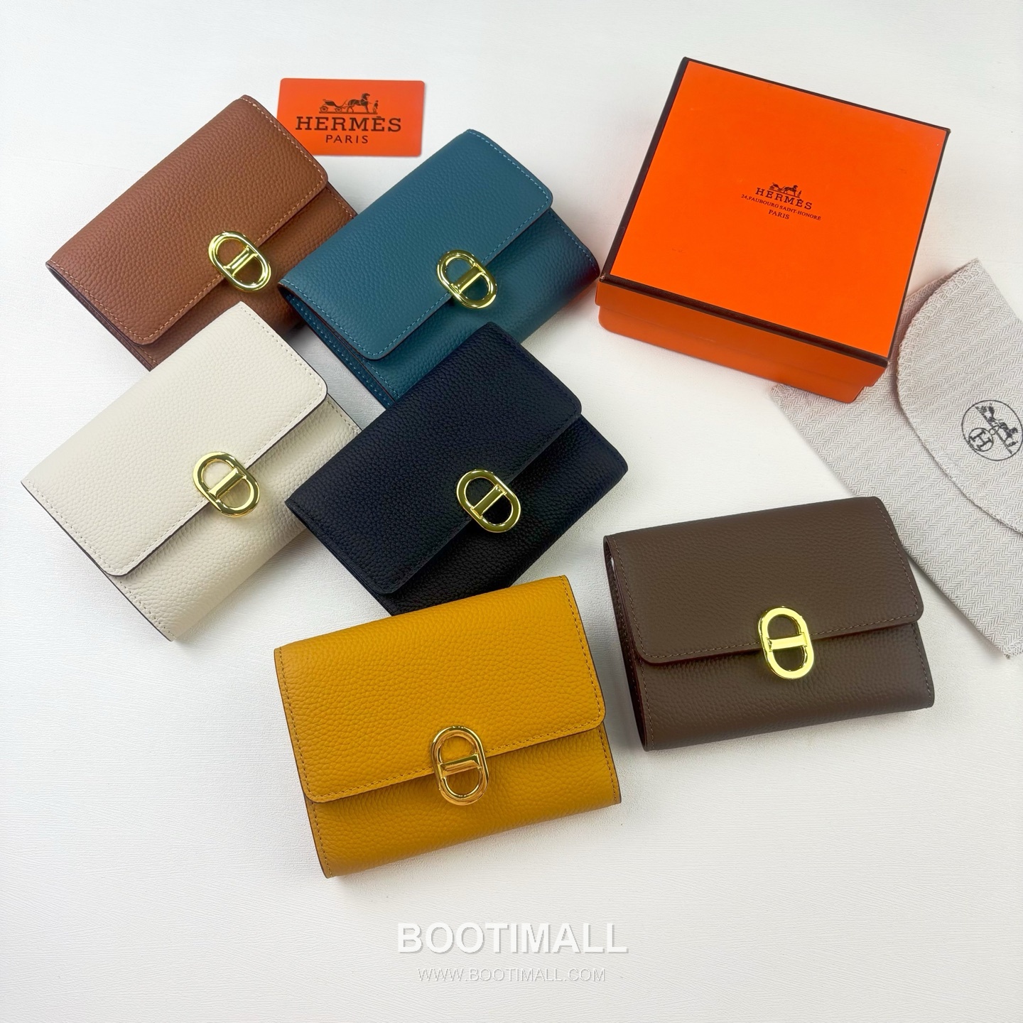 Hermès Togo Leather Compact Wallet 231 에르메스 토고 가죽 컴팩트 반지갑 13.5cm 8
