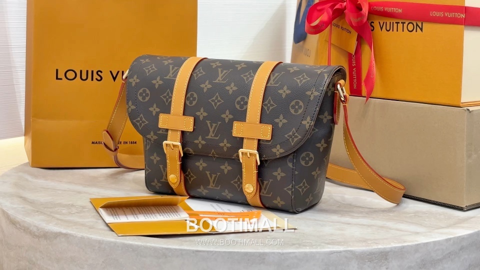 Louis Vuitton Christopher Monogram Archive Canvas Brown Messenger Bag 루이비통 크리스토퍼 모노그램 아카이브 캔버스 브라운 메신저백 32cm 1