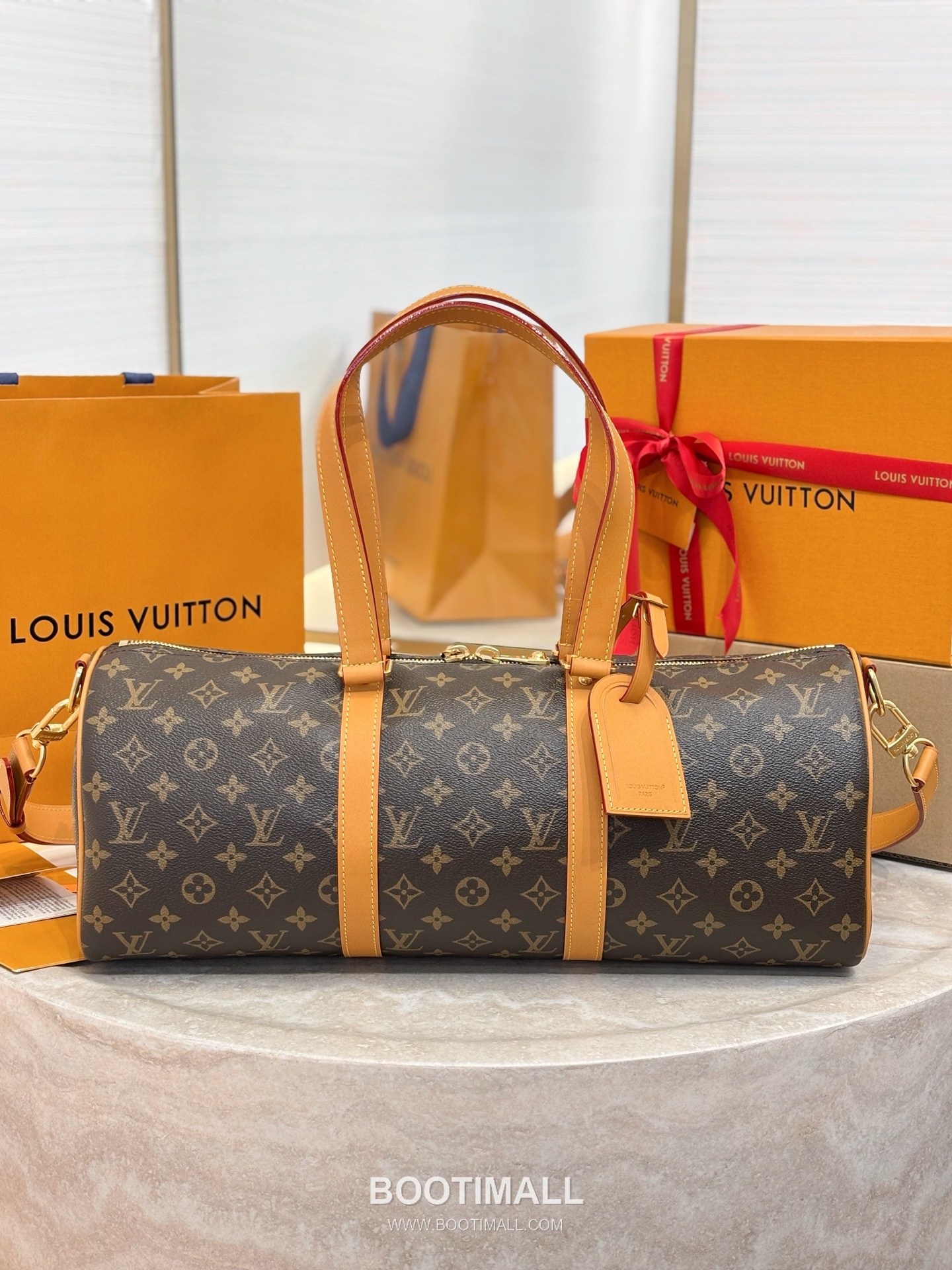 Louis Vuitton Needle Monogram Canvas Coated Brown Handbag 루이비통 니들 모노그램 캔버스 M28116 코팅 브라운 핸드백 46cm 2