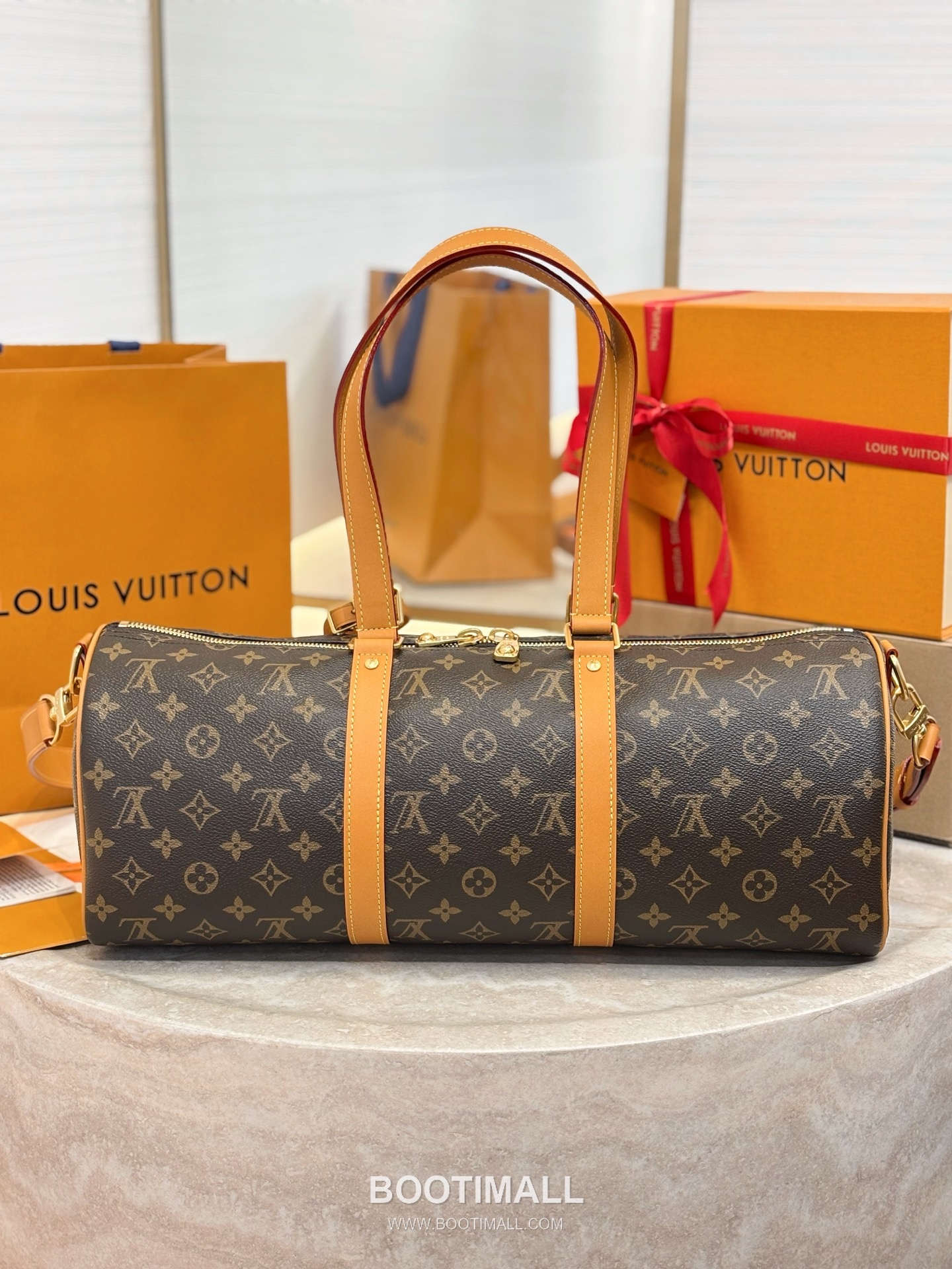 Louis Vuitton Needle Monogram Canvas Coated Brown Handbag 루이비통 니들 모노그램 캔버스 M28116 코팅 브라운 핸드백 46cm 3