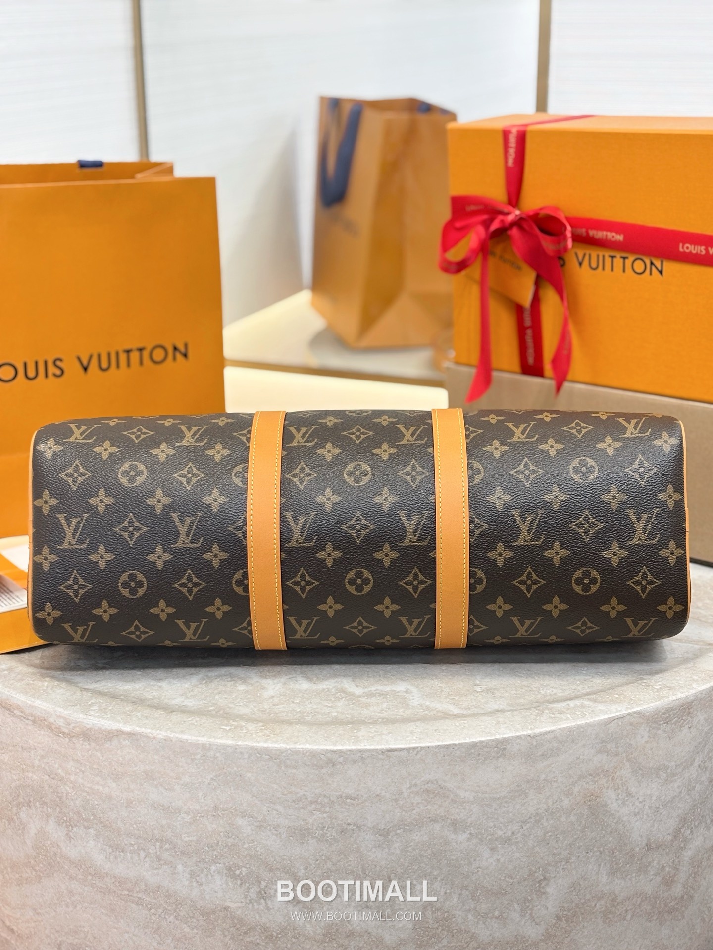 Louis Vuitton Needle Monogram Canvas Coated Brown Handbag 루이비통 니들 모노그램 캔버스 M28116 코팅 브라운 핸드백 46cm 4