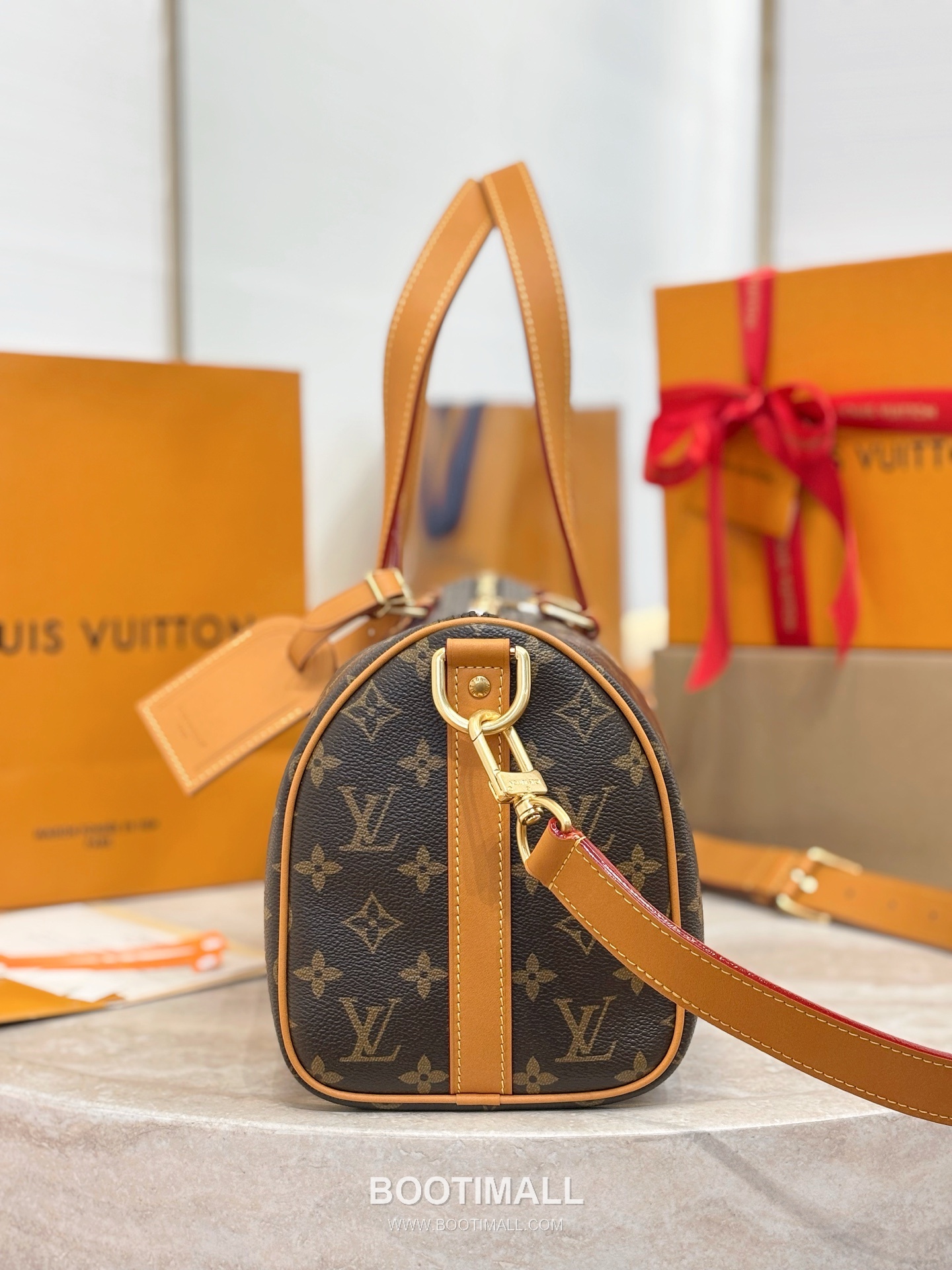Louis Vuitton Needle Monogram Canvas Coated Brown Handbag 루이비통 니들 모노그램 캔버스 M28116 코팅 브라운 핸드백 46cm 5