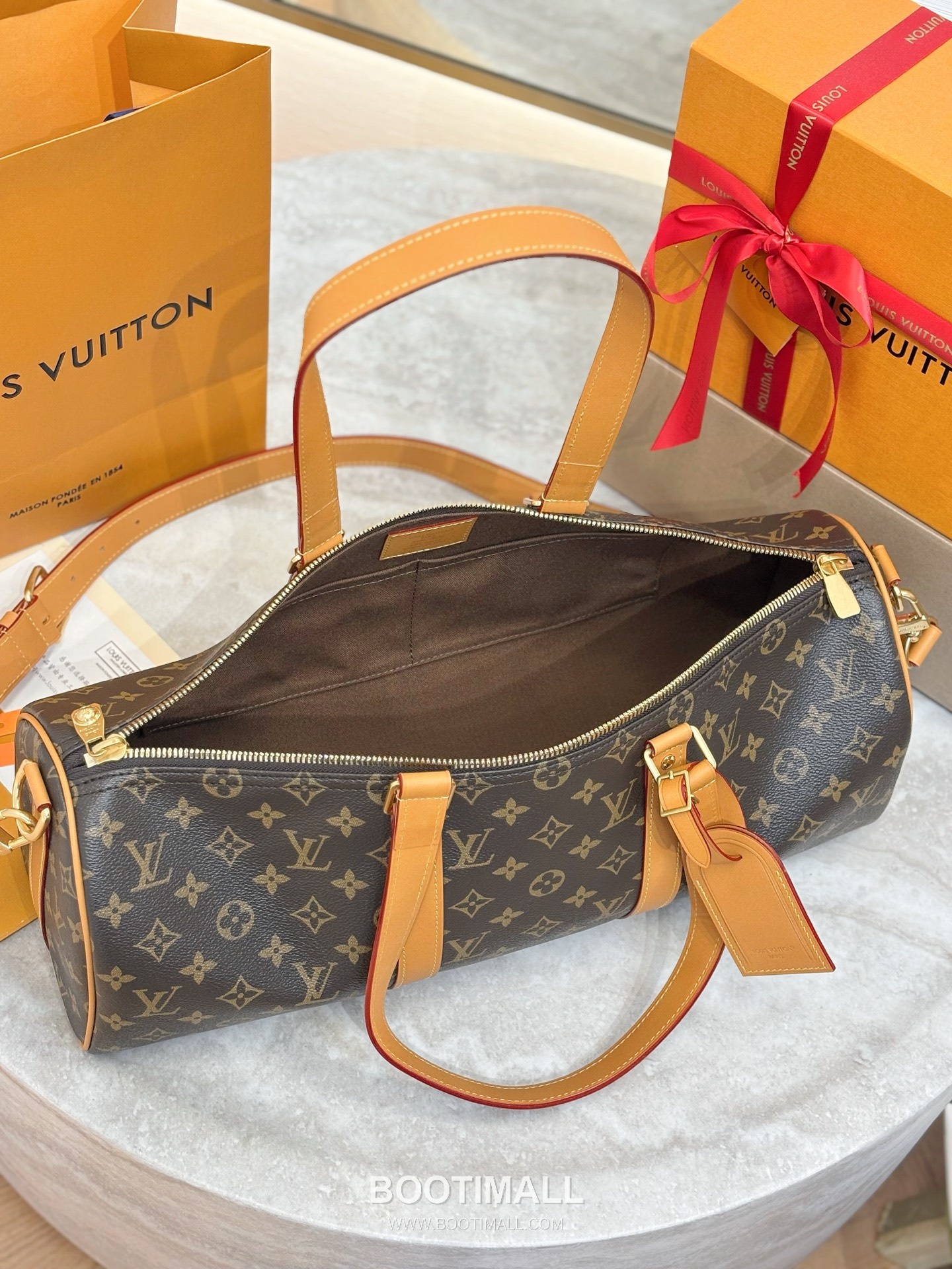 Louis Vuitton Needle Monogram Canvas Coated Brown Handbag 루이비통 니들 모노그램 캔버스 M28116 코팅 브라운 핸드백 46cm 6