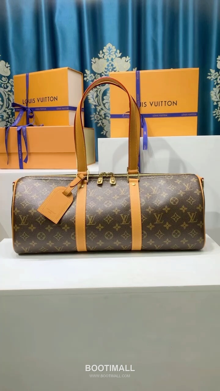 Louis Vuitton Needle Monogram Coated Canvas Leather Handbag 루이비통 니들 모노그램 코팅 캔버스 M28116 레더 핸드백 46cm 1