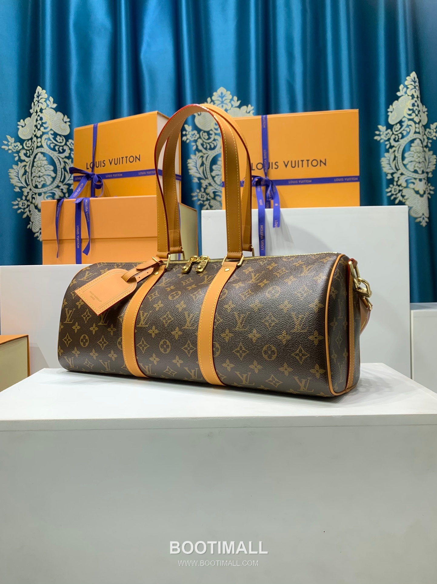 Louis Vuitton Needle Monogram Coated Canvas Leather Handbag 루이비통 니들 모노그램 코팅 캔버스 M28116 레더 핸드백 46cm 4