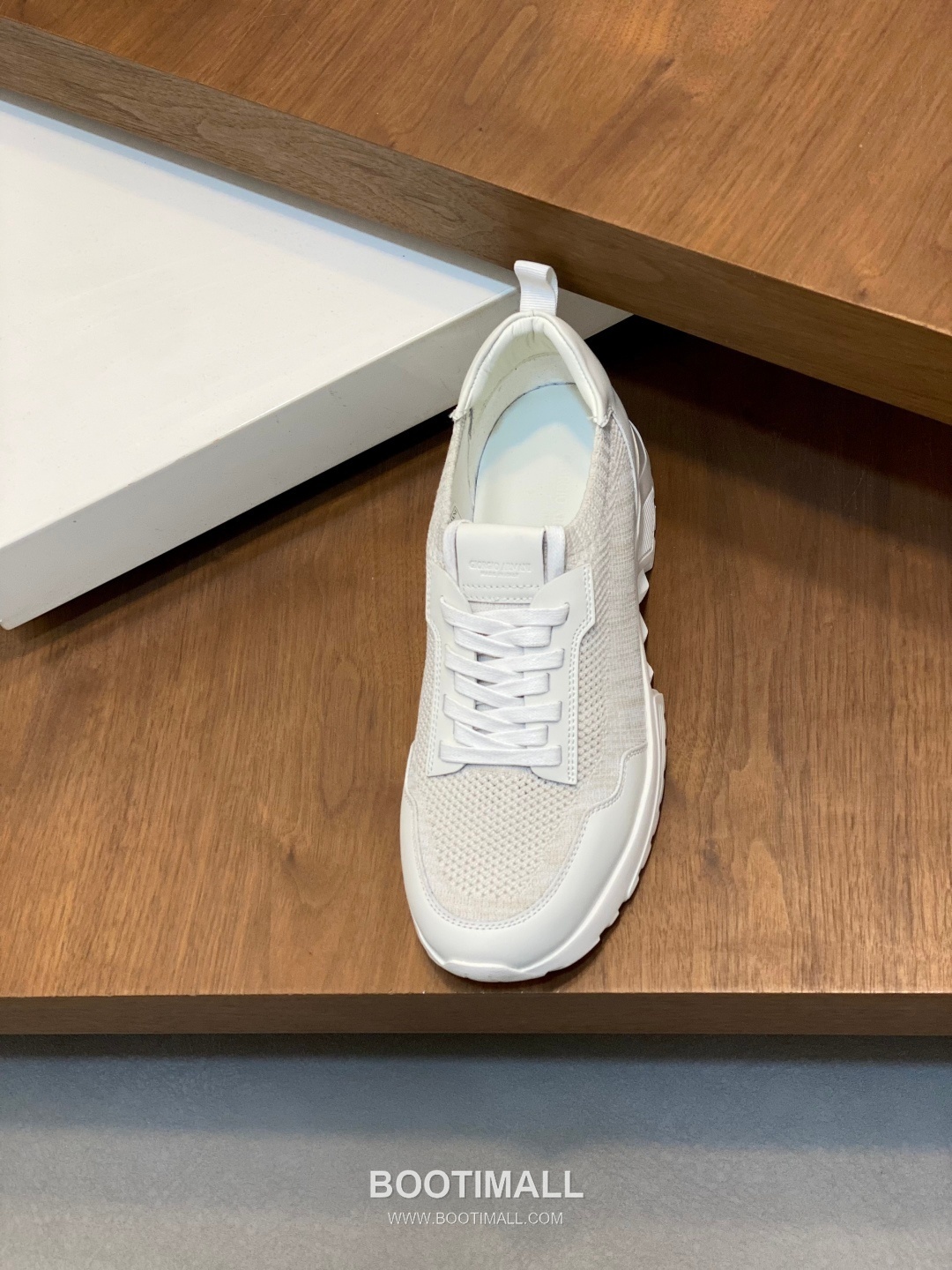 Giorgio Armani Knit & Leather Slip-On Sneakers 조르지오 아르마니 니트 레더 슬립온 남성 스니커즈 블루 6