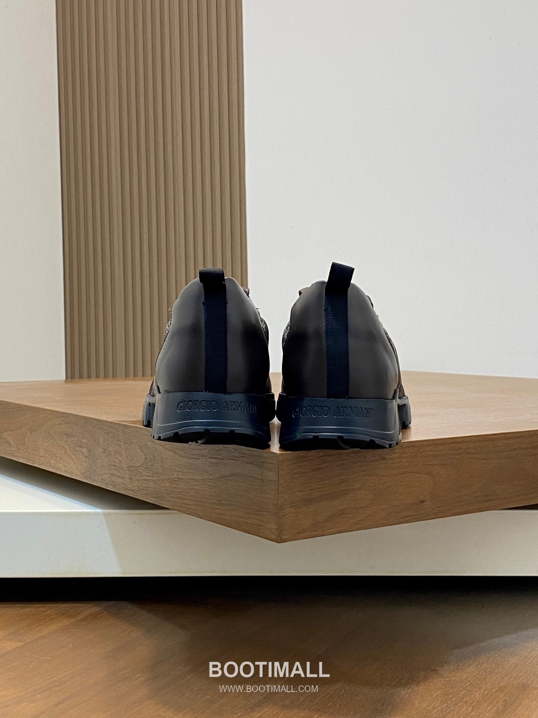 Giorgio Armani Knit & Leather Slip-On Sneakers 조르지오 아르마니 니트 레더 슬립온 남성 스니커즈 블루 8