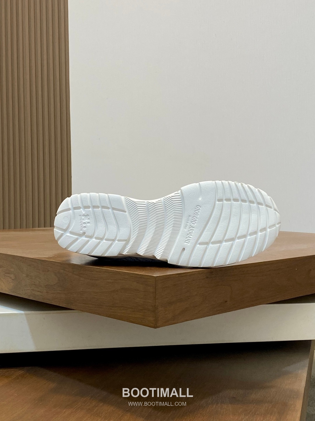 Giorgio Armani Knit & Leather Slip-On Sneakers 조르지오 아르마니 니트 레더 슬립온 남성 스니커즈 블루 9