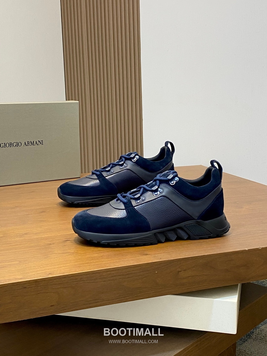 Giorgio Armani Nappa Leather Lace-Up Sneakers 조르지오 아르마니 나파 가죽 레이스업 남성 스니커즈 3