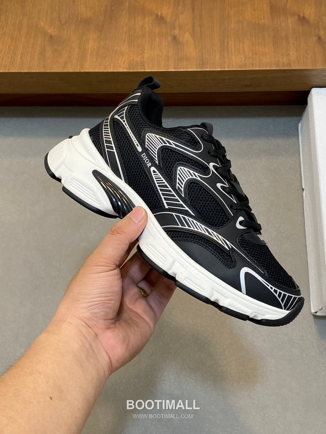 Dior CD Tech Mesh Low-Top Sneakers 디올 CD 테크 메쉬 로우탑 남성 스니커즈 블랙 4